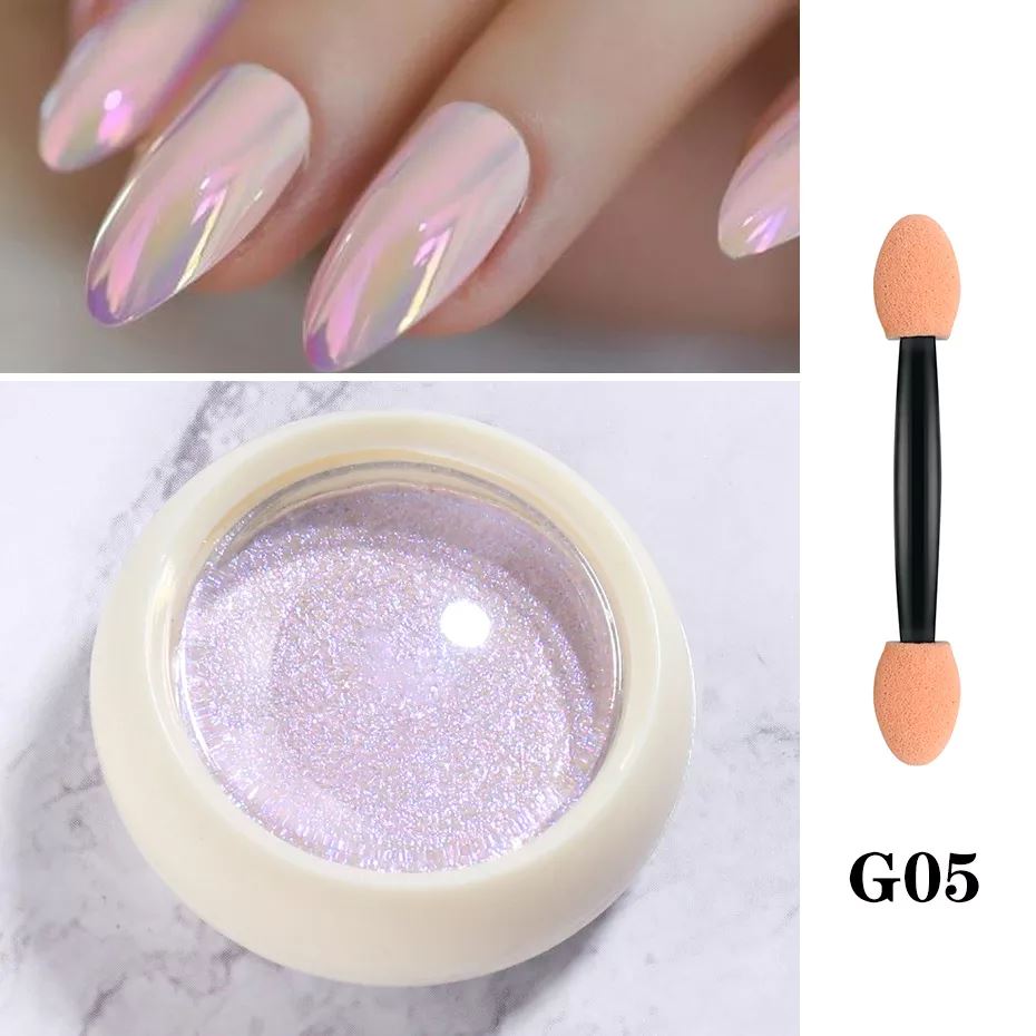 Aurora Mermaid Chameleon Chrome Pigment Powder - Shifting Color Cosmetic Glitter for Nails, Makeup, Resin Art & DIY Crafts