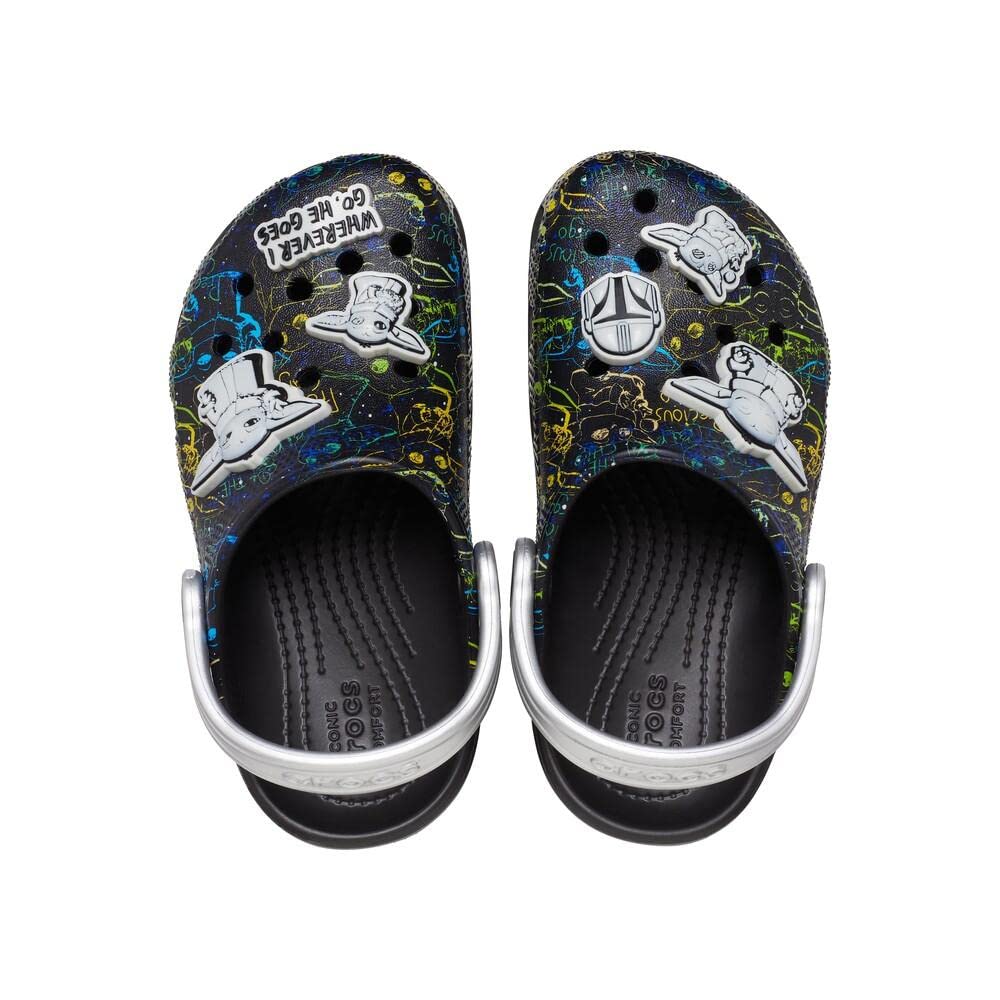 Crocs Unisex-Child Classic Grogu Clog | Star Wars The Mandalorian Inspired Kids' Shoes | Lightweight & Comfortable for School, Play & Outdoor Activities