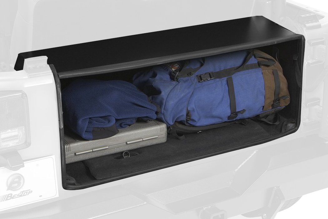 Bestop 4270401 Black Cargo Organizer for Jeep Wrangler & Truck - Durable Storage Solution for Camping, Road Trips & Outdoor Adventures