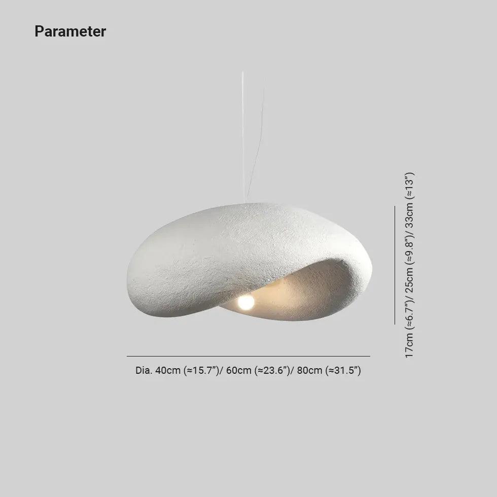 Modern White Faux Concrete Pendant Light - Industrial Chic Ceiling Lighting for Kitchen, Dining Room & Bedroom