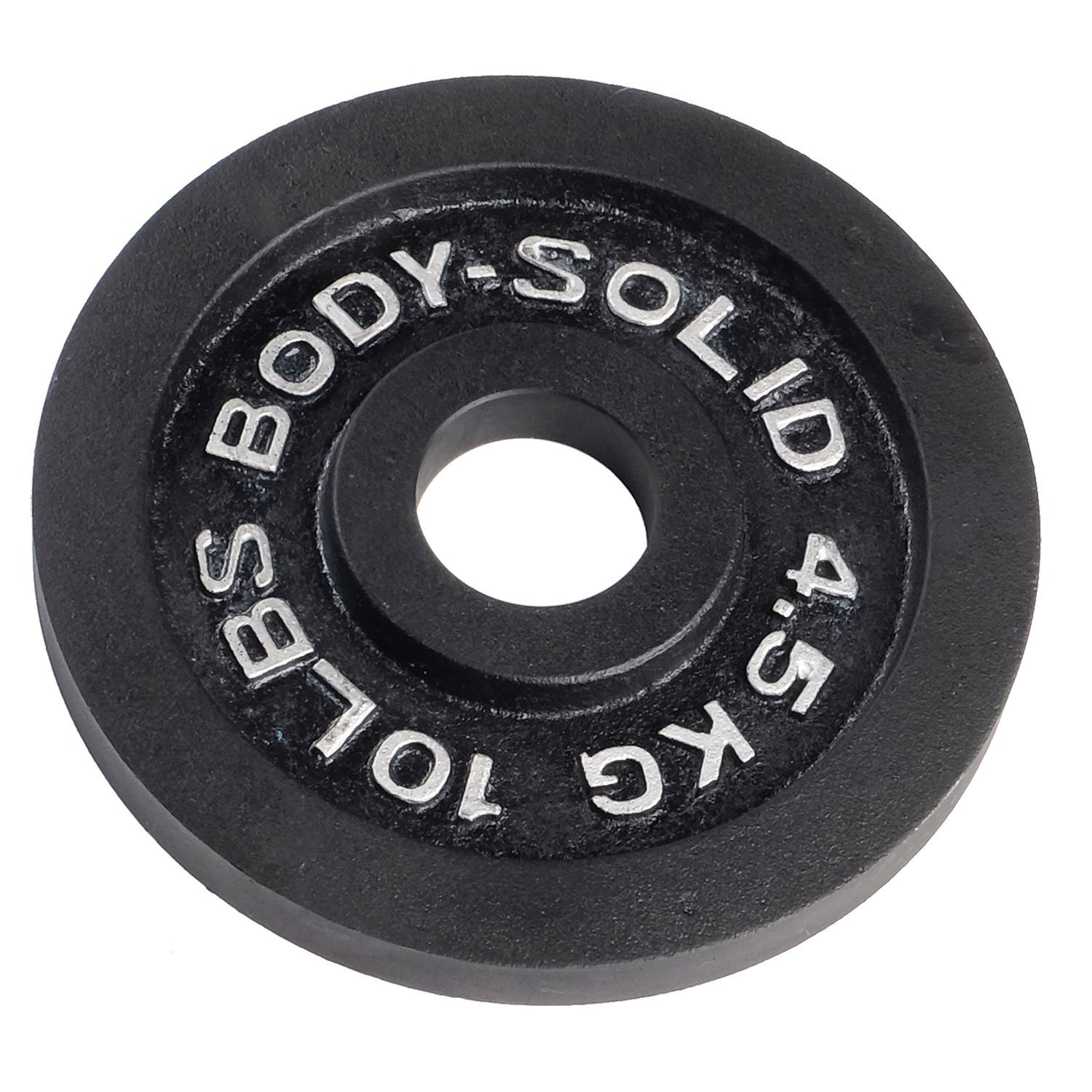 Body-Solid Cast Iron Olympic Single Weight Plate - 2 Inch Standard Hole for Barbell, Dumbbell & Strength Training | Perfect for Home Gym, CrossFit & Powerlifting Workouts