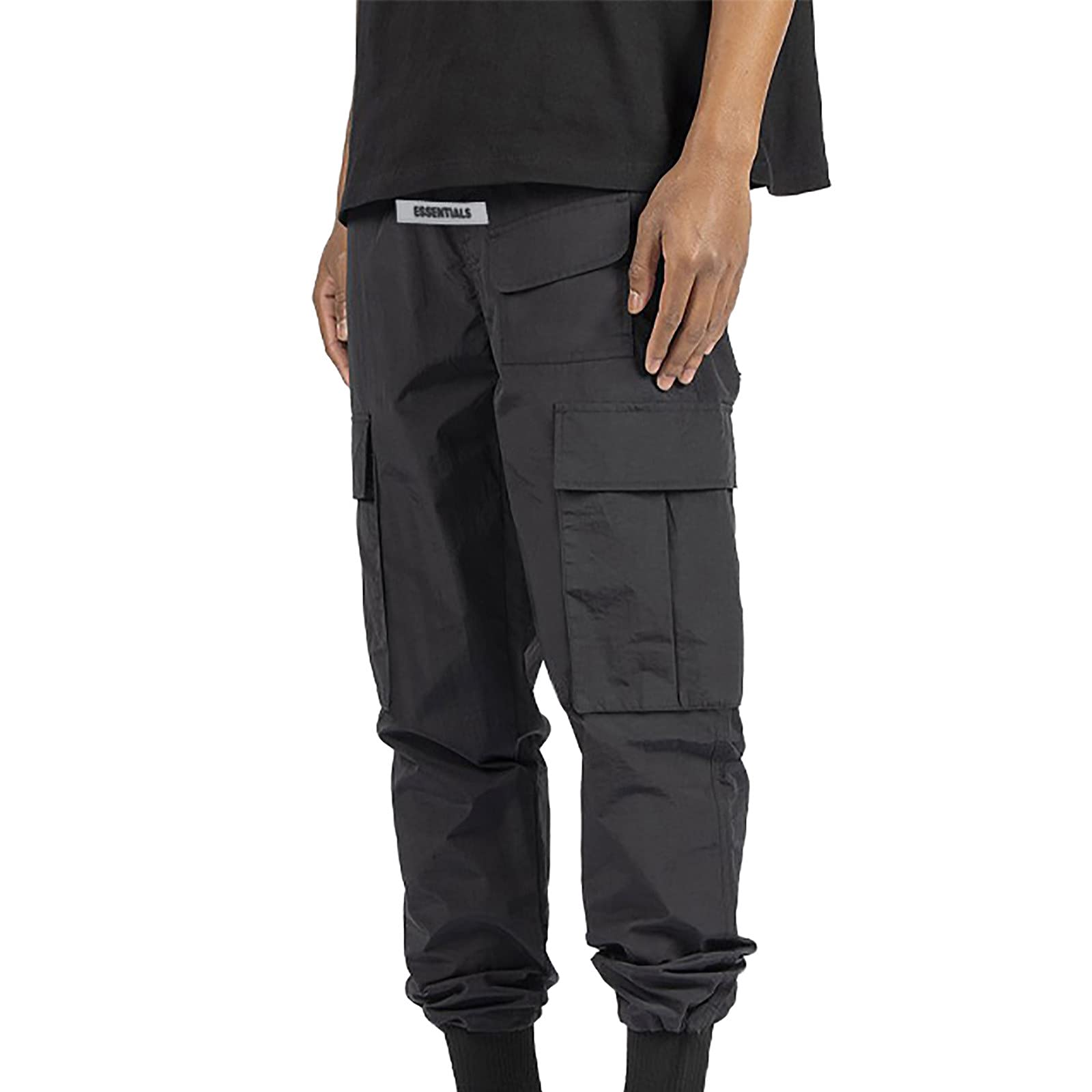 QTOCIO Men's Slim Fit Cargo Pants - Fashionable Work & Casual Joggers with Athletic Style | Perfect for Outdoor Activities, Gym & Everyday Wear