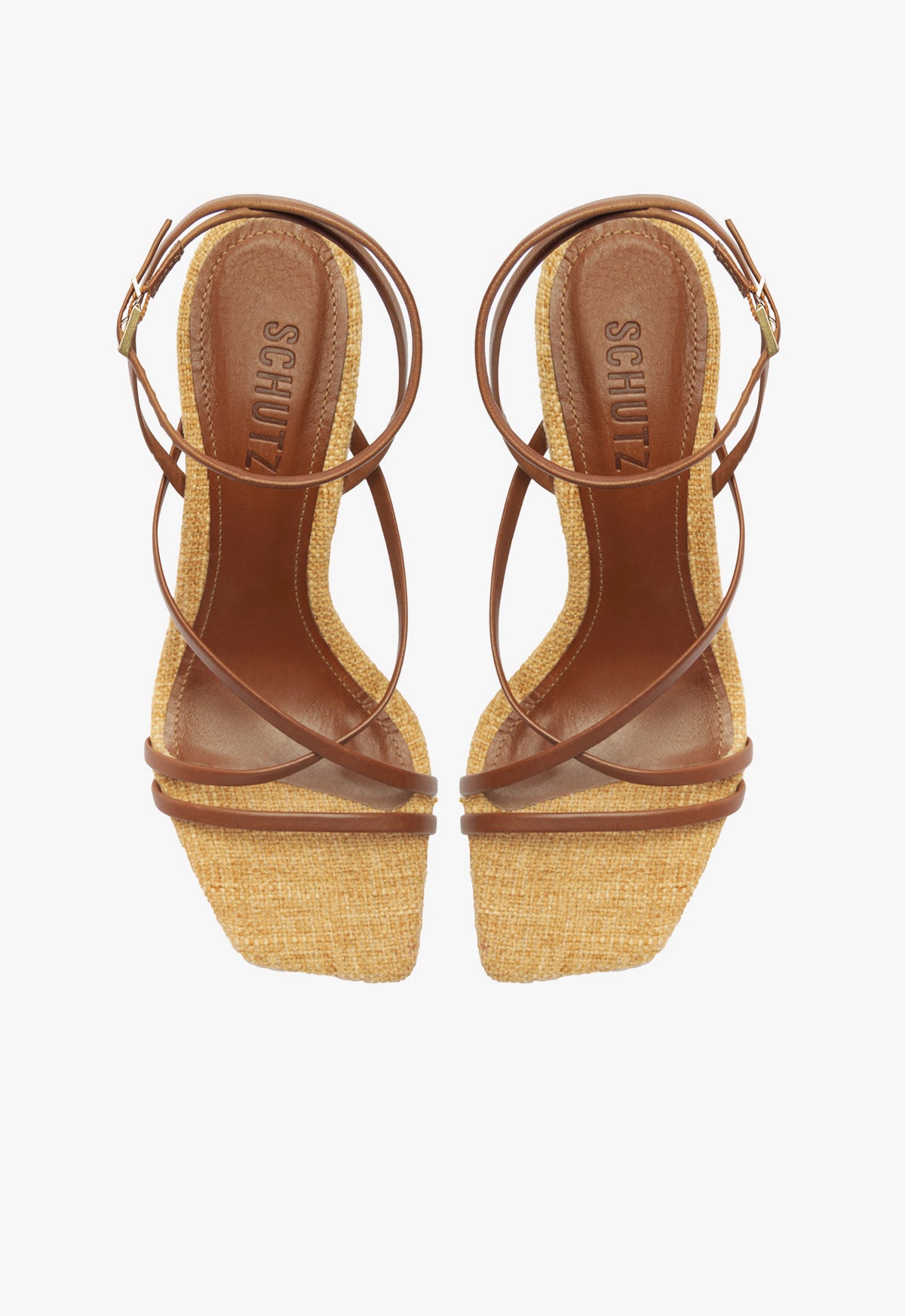 Bari Atanado Leather Sandals with 25mm Heel - Women's Comfortable High Heel Sandals for Summer, Beach, and Casual Outings