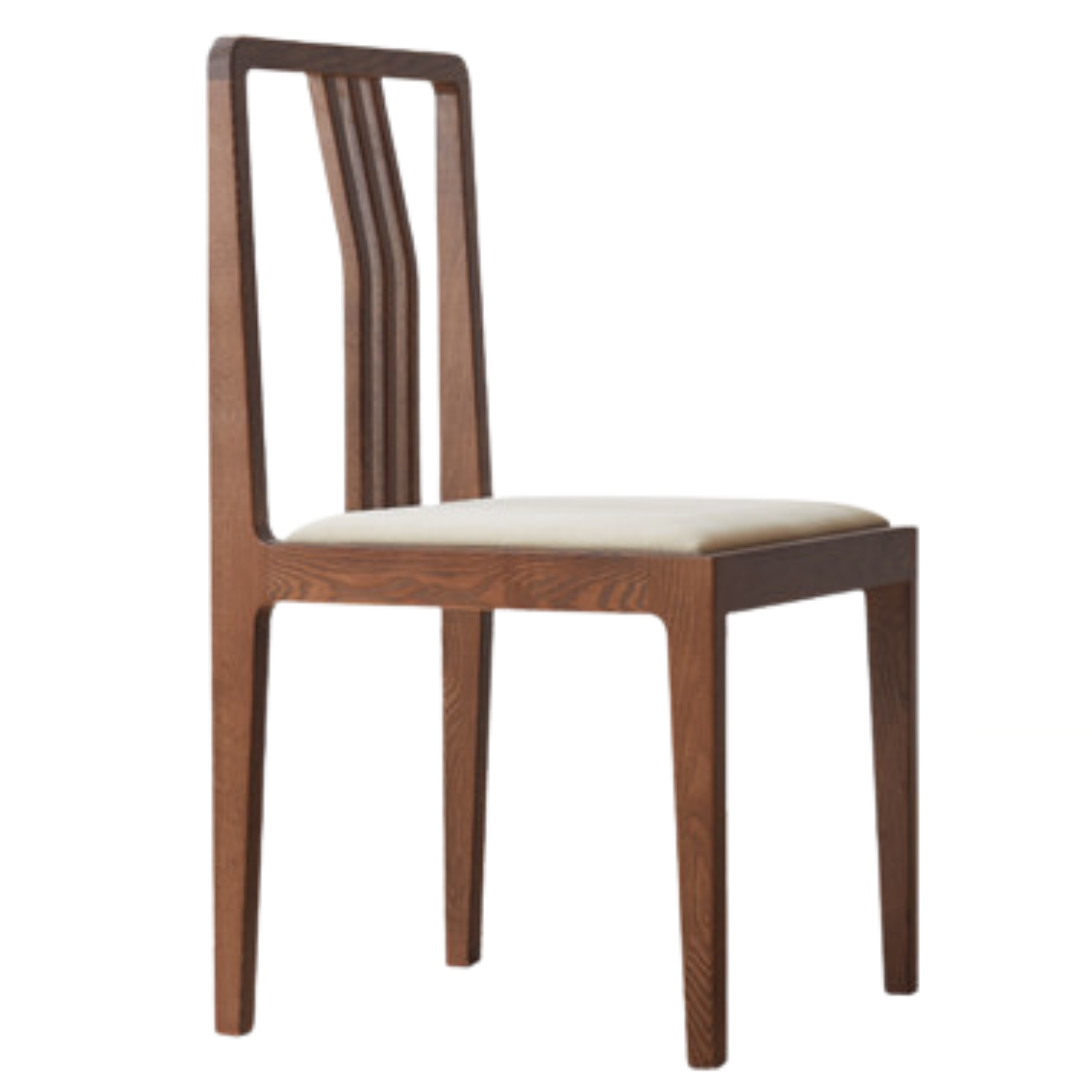Premium Black Walnut Solid Wood Dining Chairs Set of 4 with Comfortable Backrest - Elegant Kitchen & Dining Room Furniture for Family Gatherings & Dinner Parties