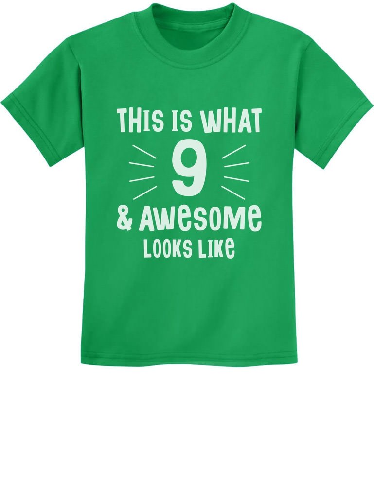 Awesome 9 Year Old Birthday Gift T-Shirt for Kids - Fun & Trendy Youth Apparel for Birthday Parties & Casual Wear