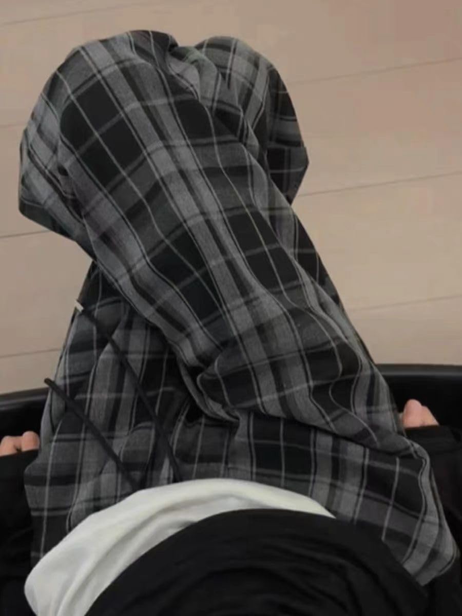 Grunge Pants for Women - Vintage Plaid Lounge Pants | Goth & Emo Style Pants | Perfect for Concerts, Halloween & Alternative Fashion