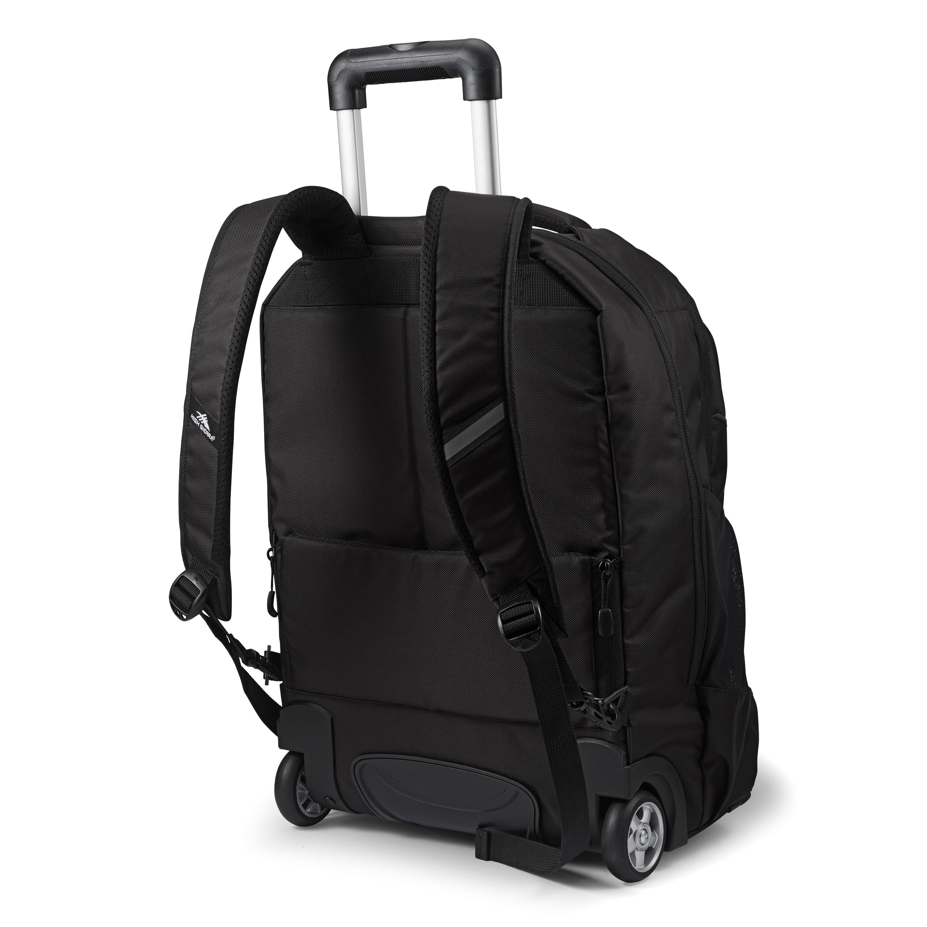 High Sierra Powerglide Pro Wheeled Backpack - Durable Rolling Travel Backpack for Men & Women, Black - Perfect for Air Travel, Business Trips & Outdoor Adventures