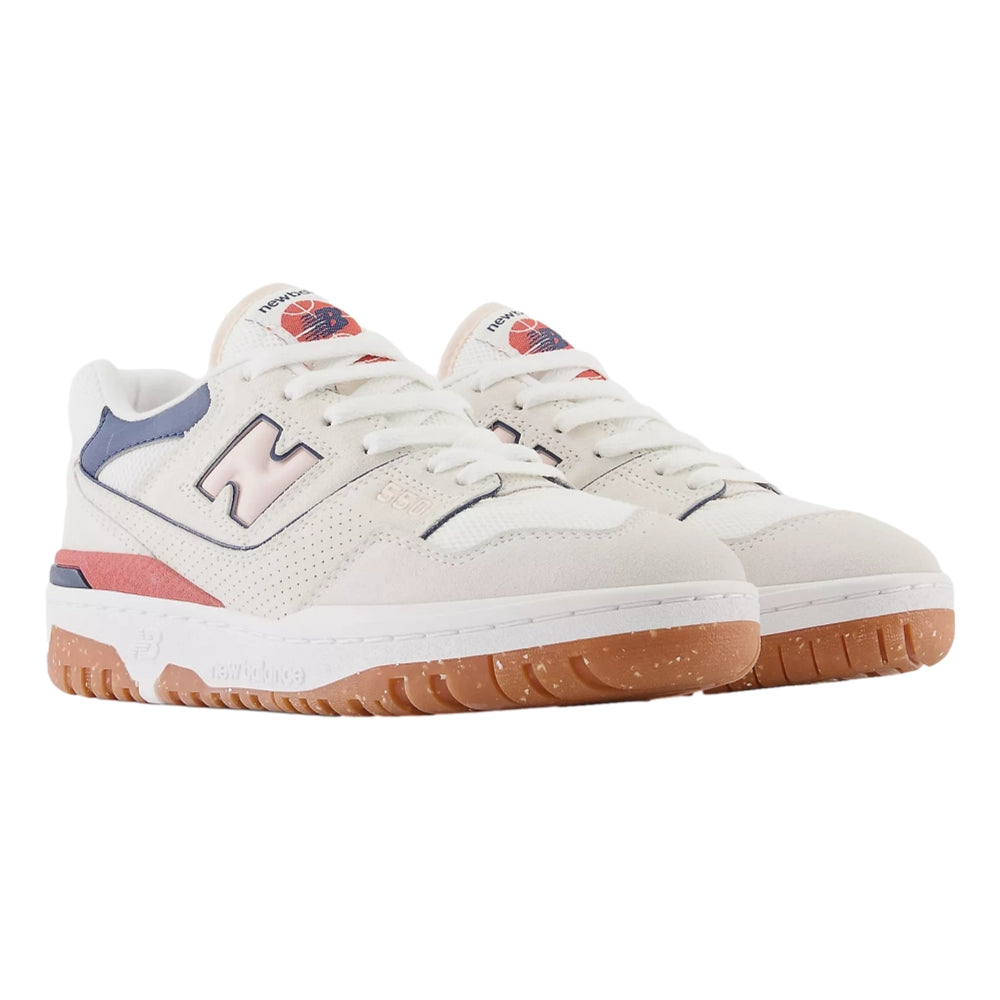 New Balance W 550 Cream White Women's Sneakers - Retro Basketball Shoes for Casual Wear, Street Style & Everyday Comfort