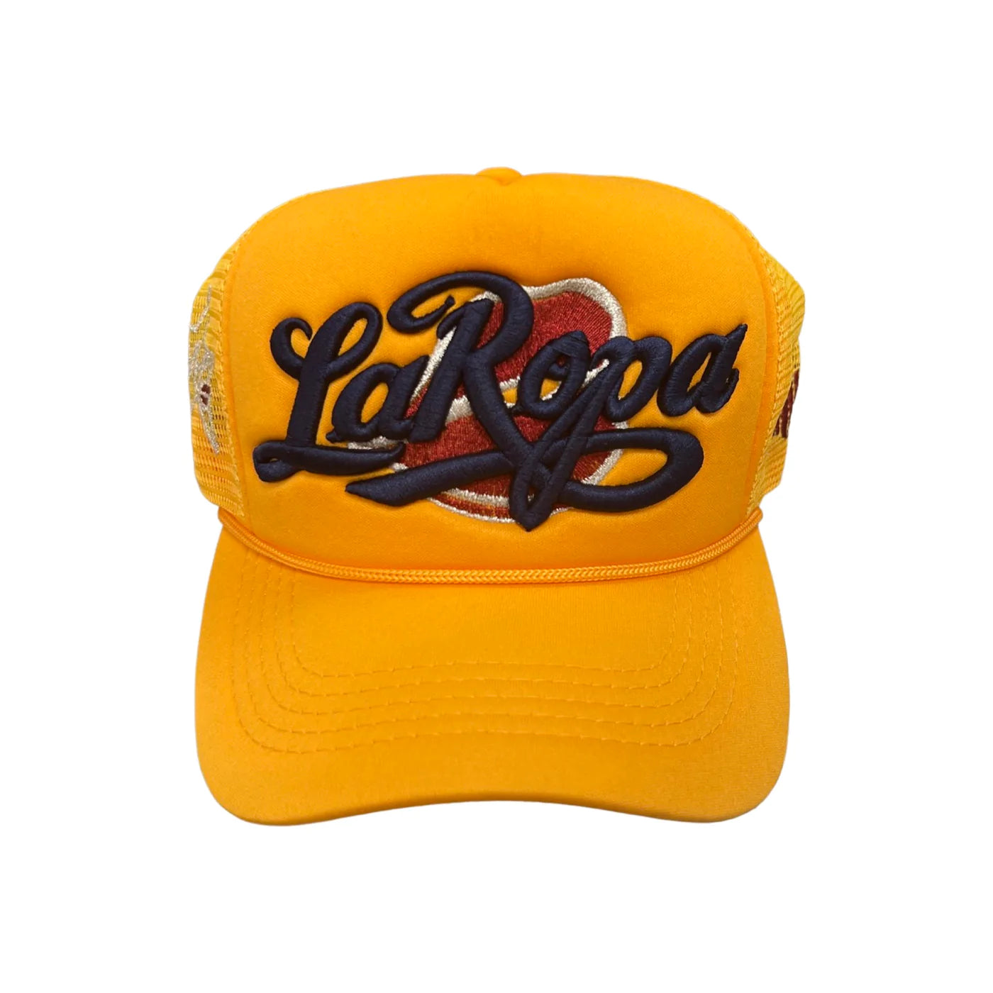 LA ROPA SIGNATURE Trucker Hat for Men & Women - Adjustable Snapback Cap in Yellow - Perfect for Outdoor Activities, Sports & Casual Wear