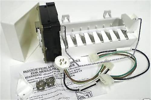 Whirlpool Roper Kirkland WP4317943 Compatible Refrigerator Icemaker Replacement - New Ice Maker for Kitchen, Freezer & Home Appliances