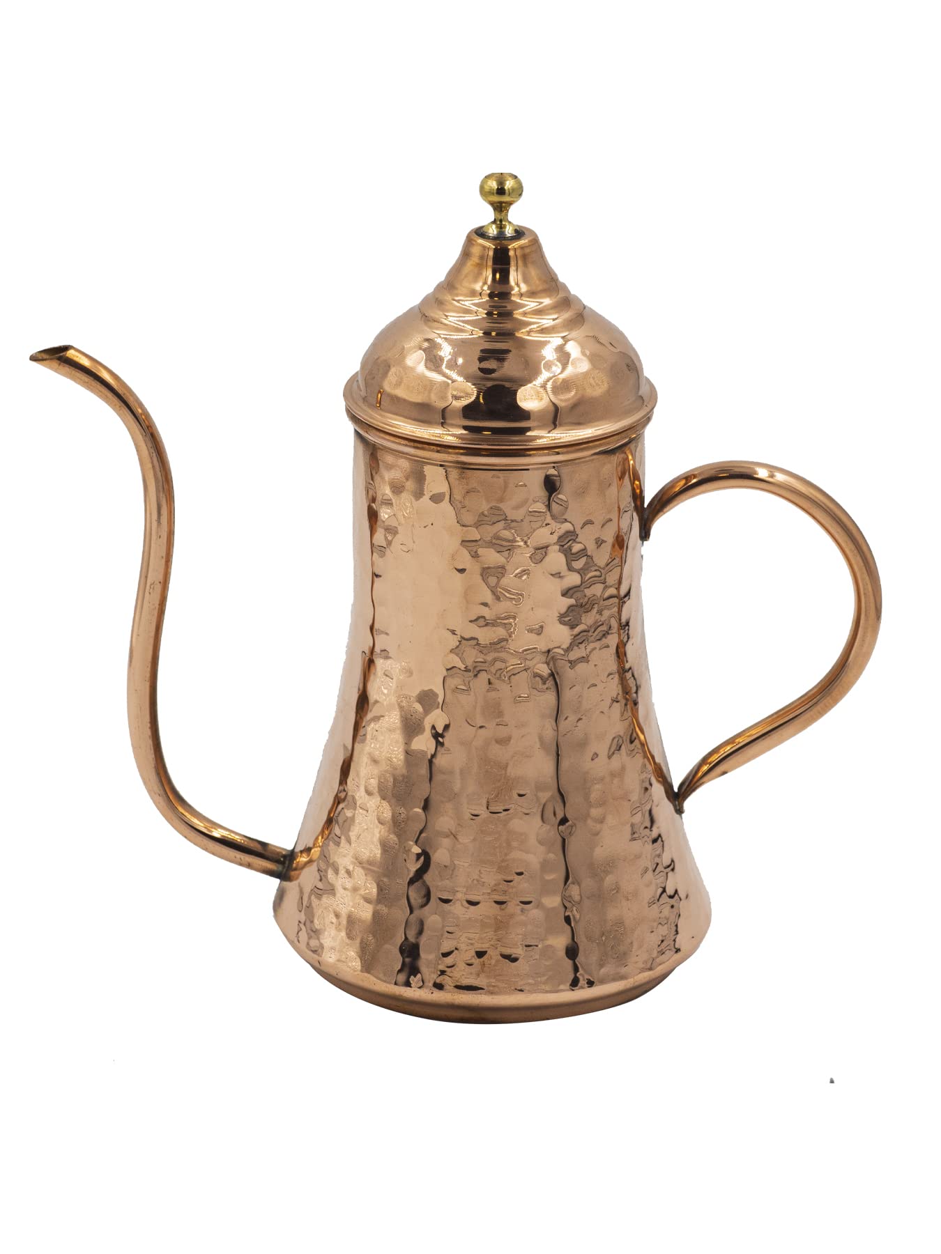 Handmade Copper Oil Dispenser Bottle for Kitchen - 10 Oz (300ml) Real Copper Olive Oil & Vinegar Cruet - Perfect for Salad Dressing, Cooking & Gourmet Food Presentation
