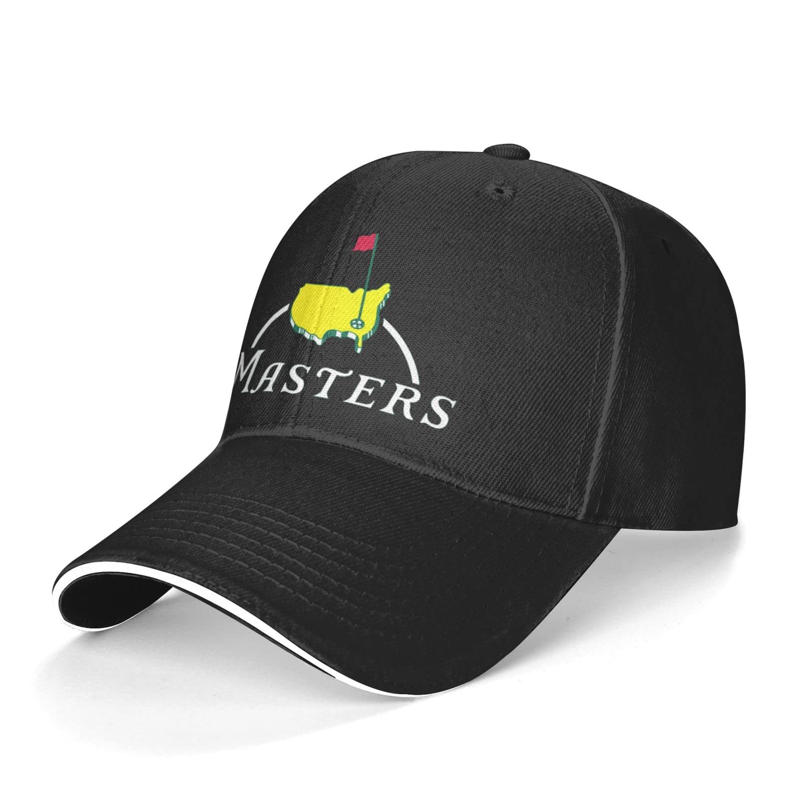 **Augusta National Golf Masters Tournament Adjustable Baseball Cap - Stylish Sandwich Design with Curved Visor for Men & Women - Perfect for Golf, Outdoor Sports & Casual Wear**