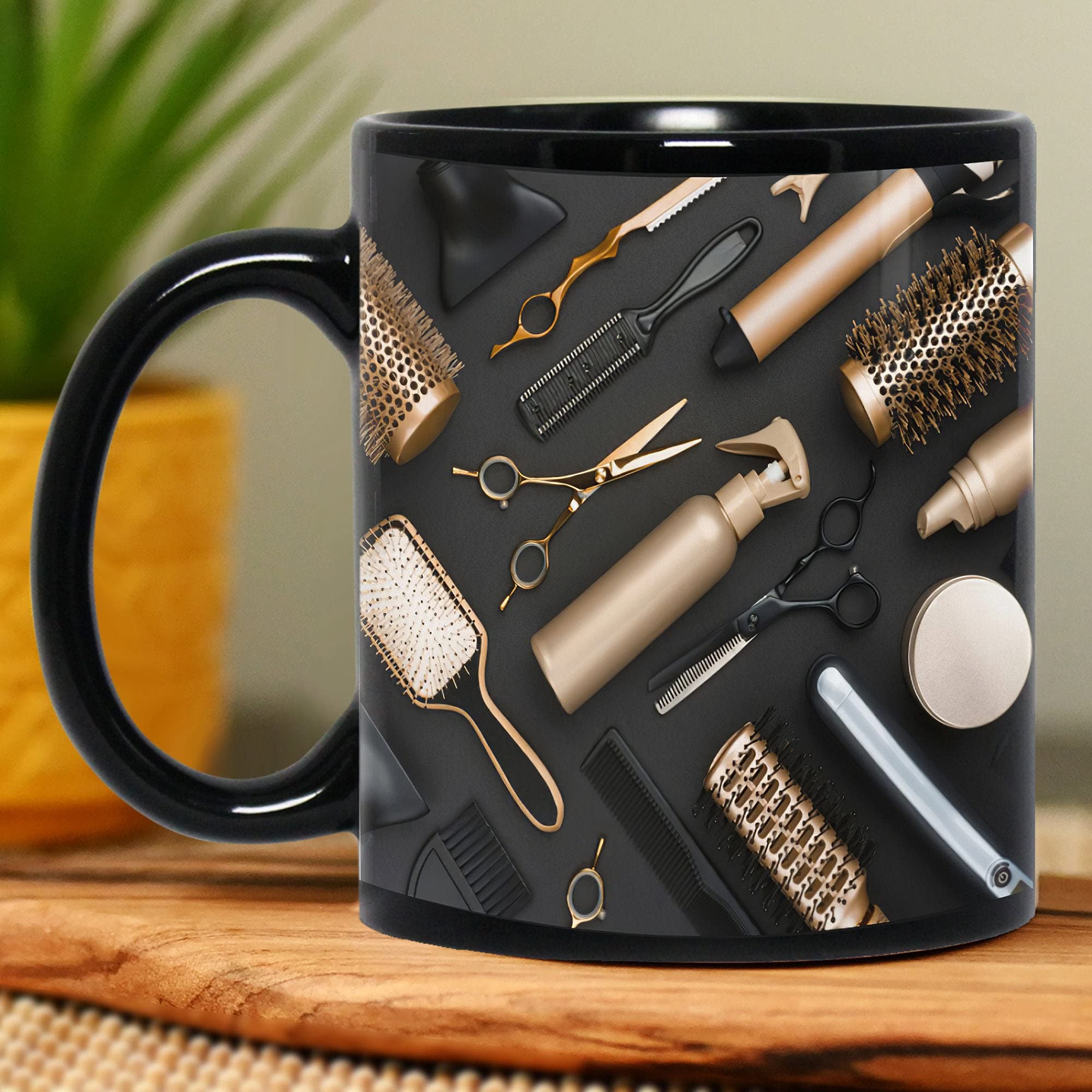 Funny Hairdresser Coffee Mug - Barber Tools Design Gift for Stylists - Perfect for Salon, Coffee Breaks & Gifts