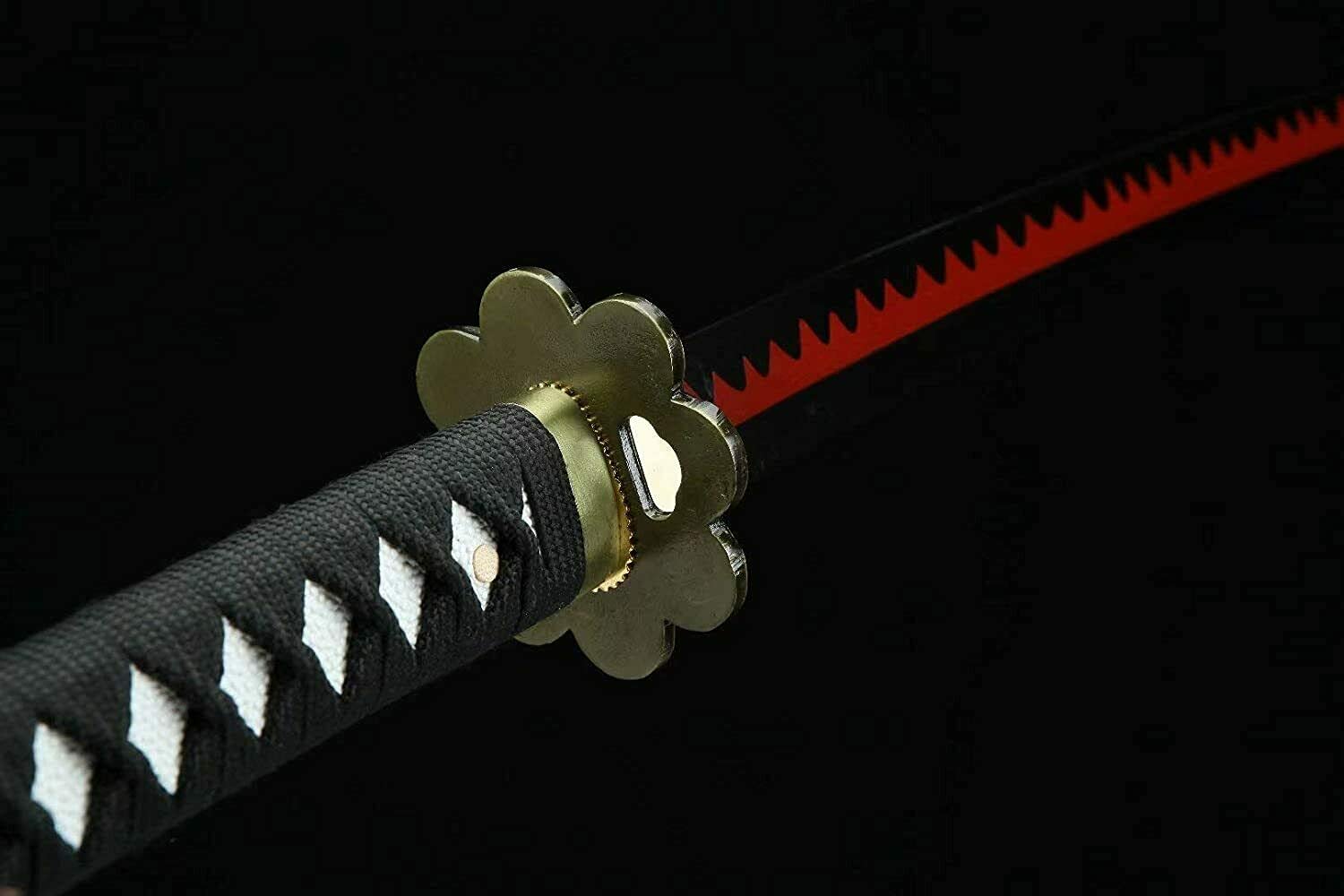 HERO SWORD Handmade One Piece Roronoa Zoro Katana - Japanese Anime Cosplay Samurai Sword with Purple Blade | Perfect Gift for Men & Women | Great for Cosplay, Collecting, and Display