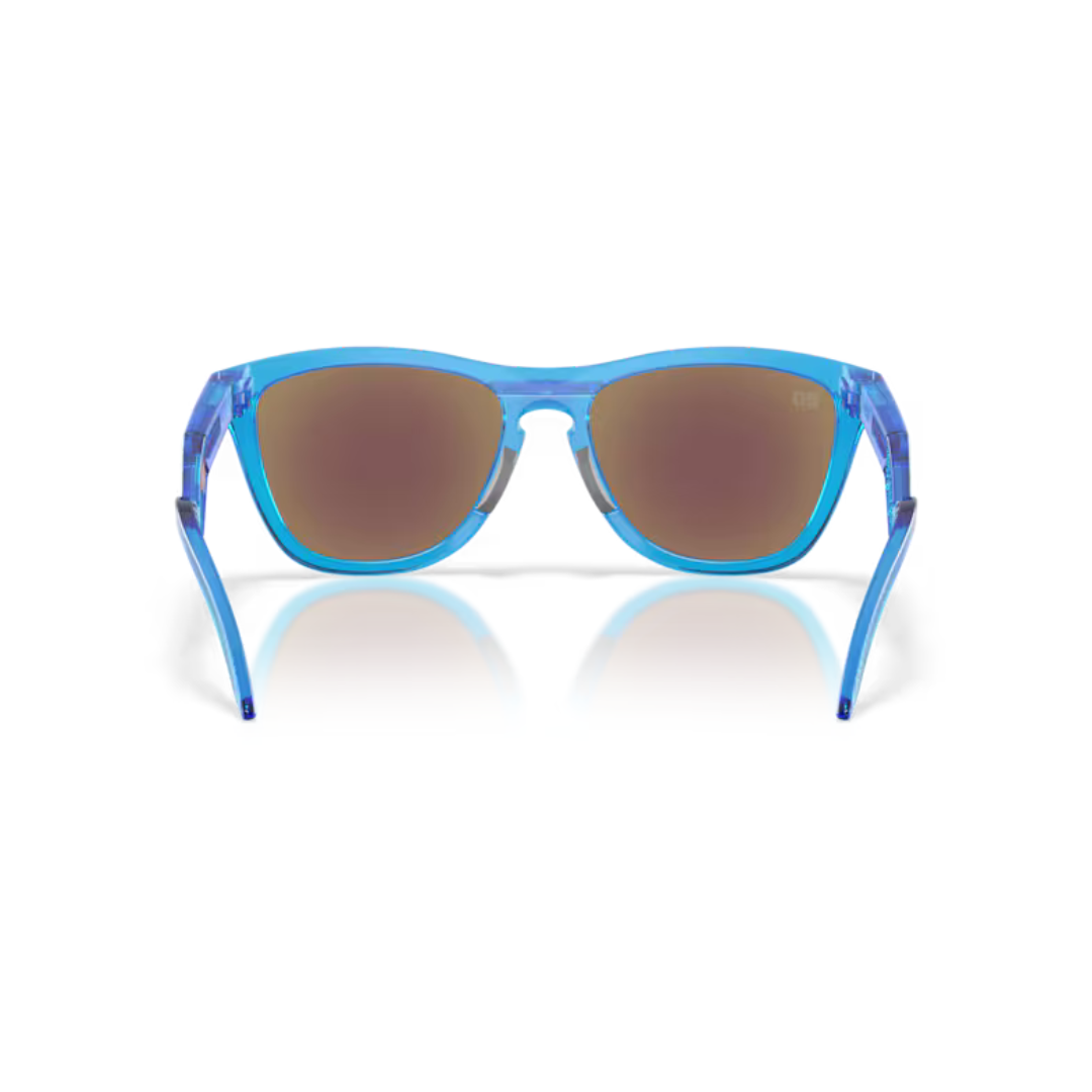 Oakley Frogskins Hybrid Sunglasses - Primary Blue/Cool Grey/Prizm Sapphire Lens (0OO9289 928903) - UV Protection, Lightweight & Stylish for Outdoor Sports, Driving & Everyday Wear