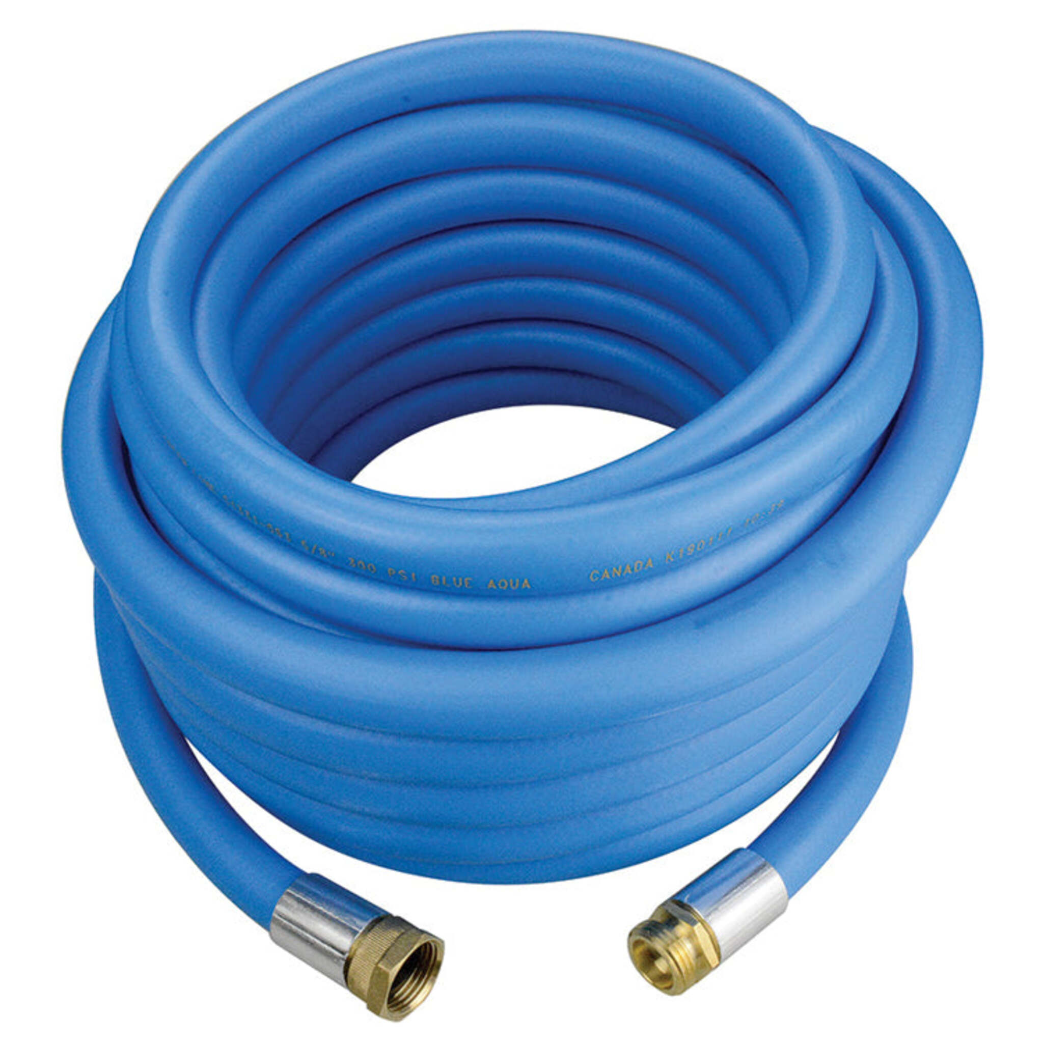 Blue Aqua Heavy Duty Industrial Garden Hose - High Pressure 300 PSI, Flexible & Kink-Free, Weather & Chemical Resistant (-25°C to 65°C) - Perfect for Commercial Landscaping, Car Washing & Industrial Cleaning