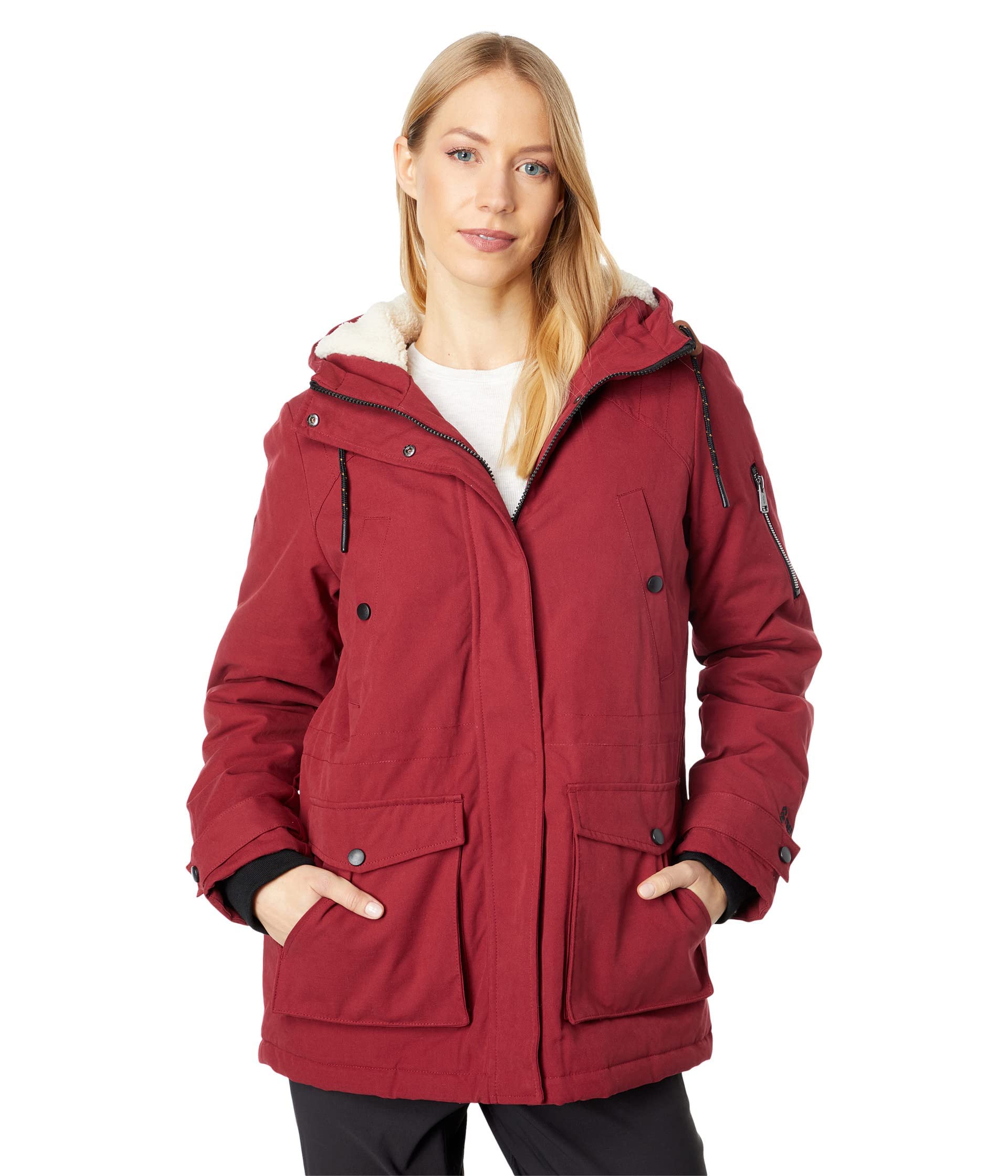 Women's Free Country Long Cascade Canvas Jacket - Waterproof Windbreaker for Hiking, Camping & Outdoor Adventures