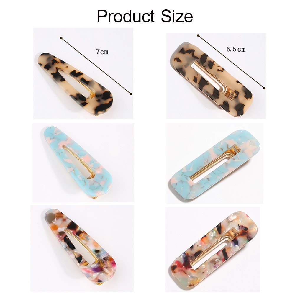 15 Pcs Pearl Hair Clips Set - Leopard Print Acrylic Resin Hair Barrettes with Jeweled Decor for Women & Girls | Hair Styling Accessories for Parties, Weddings & Everyday Use by FUNZON