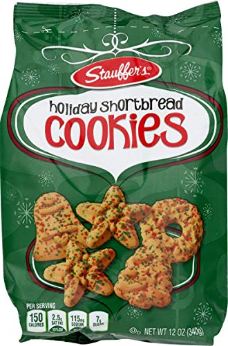 Stauffer's Holiday Cookies - Holiday Shortbread, Iced Gingerbread & White Fudge Variety Pack (3 x 12 oz Bags) | Christmas Gift, Party Treats & Festive Dessert for Family Gatherings
