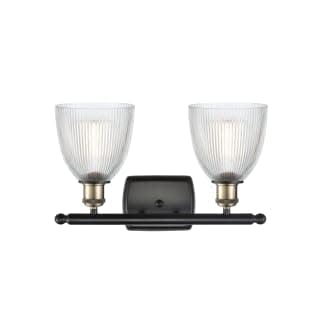 Innovations Lighting 516-2W-BK-G381 Castile 2-Light Bathroom Vanity Light - Black Finish, Modern Design - Perfect for Bathroom, Powder Room, and Dressing Area Lighting
