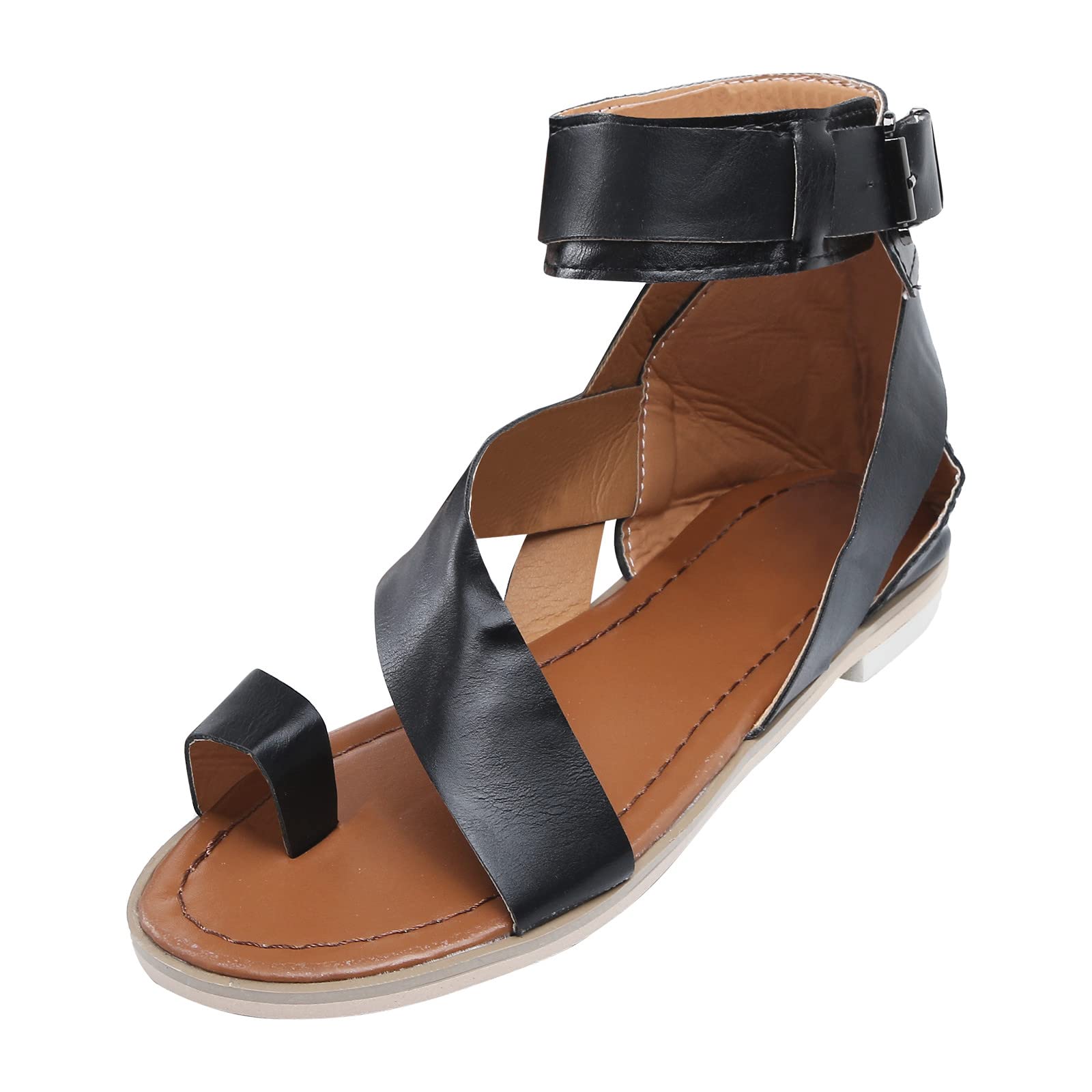 Stylish Women's Platform Sandals - Comfortable Open Toe Beach Shoes with Ankle Strap & Chunky Heels | Perfect for Summer Outings, Weddings & Casual Wear
