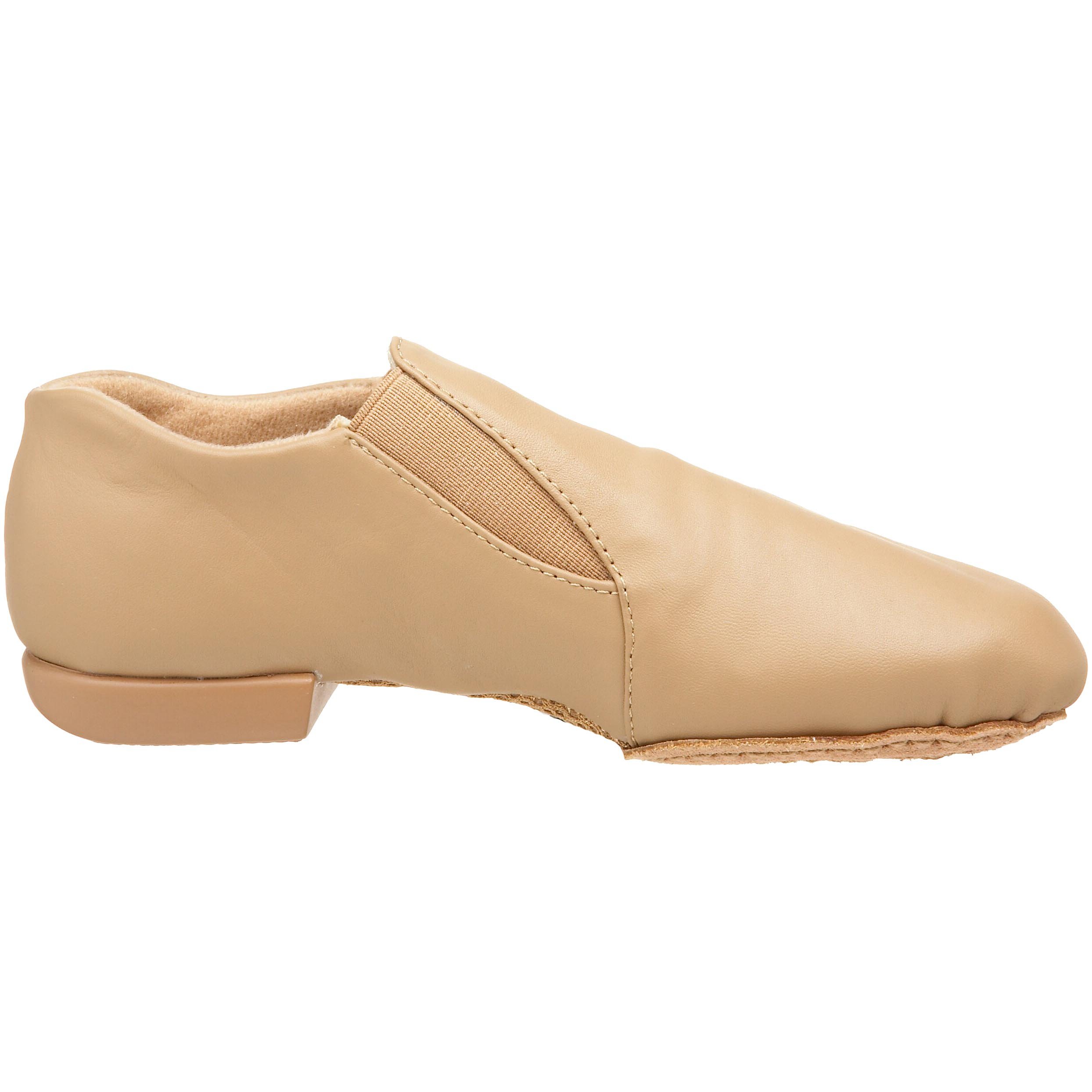 JB600 Caramel Leather Jazz Dance Shoes with Gore for Kids - Perfect for Ballet, Jazz & Tap Classes (Little Kid/Big Kid)