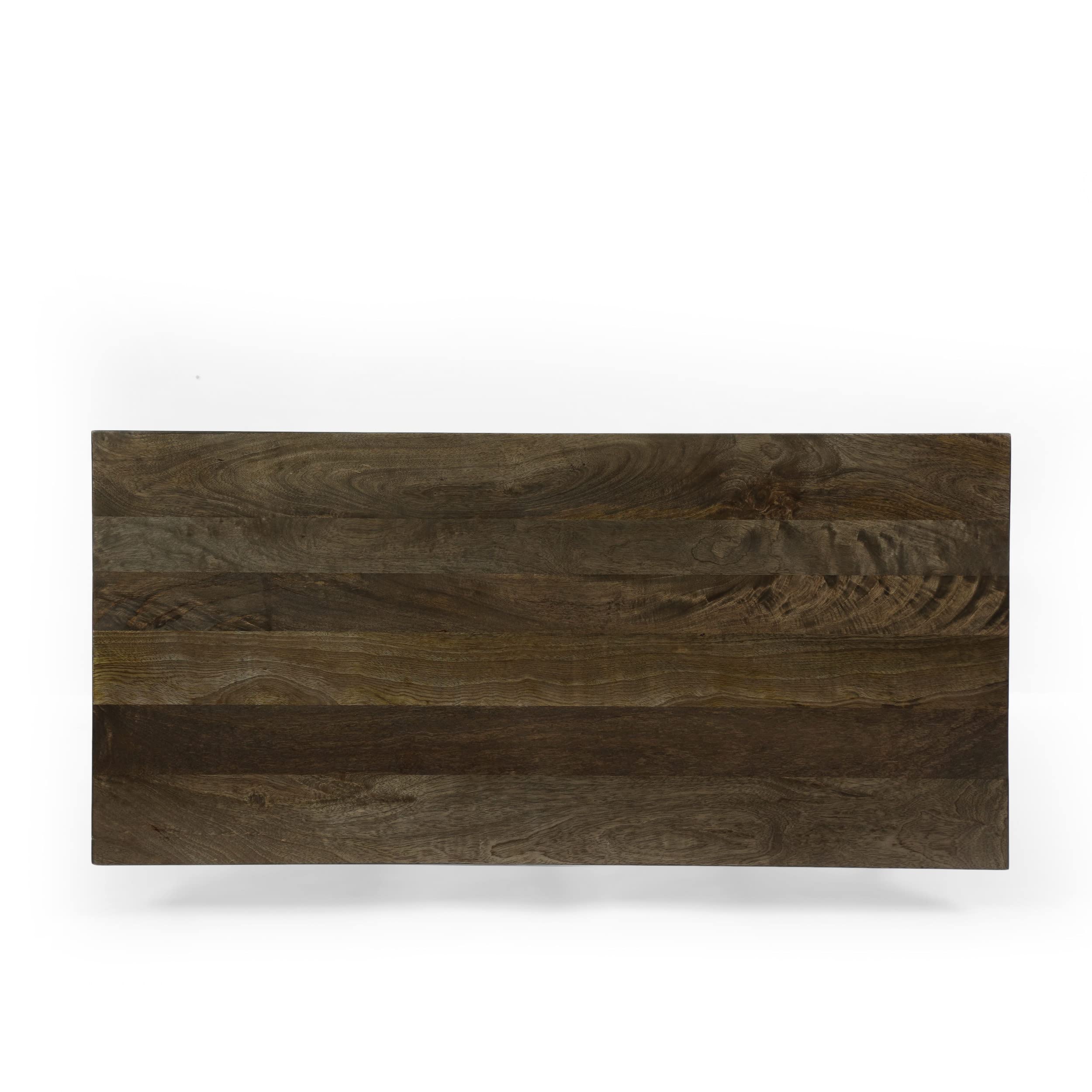 Christopher Knight Home Darke Desk - Black & Brown Wash Modern Writing Desk with Drawers for Home Office, Study Room, or Workspace