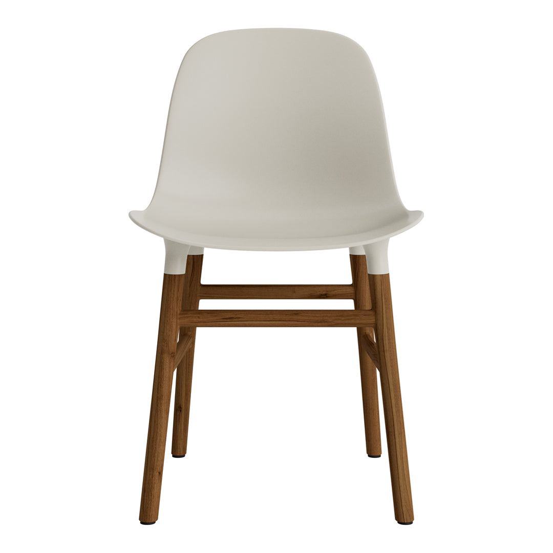 Modern Form Chair with Sturdy Wooden Legs - Perfect for Dining Room, Office, or Living Room Decor