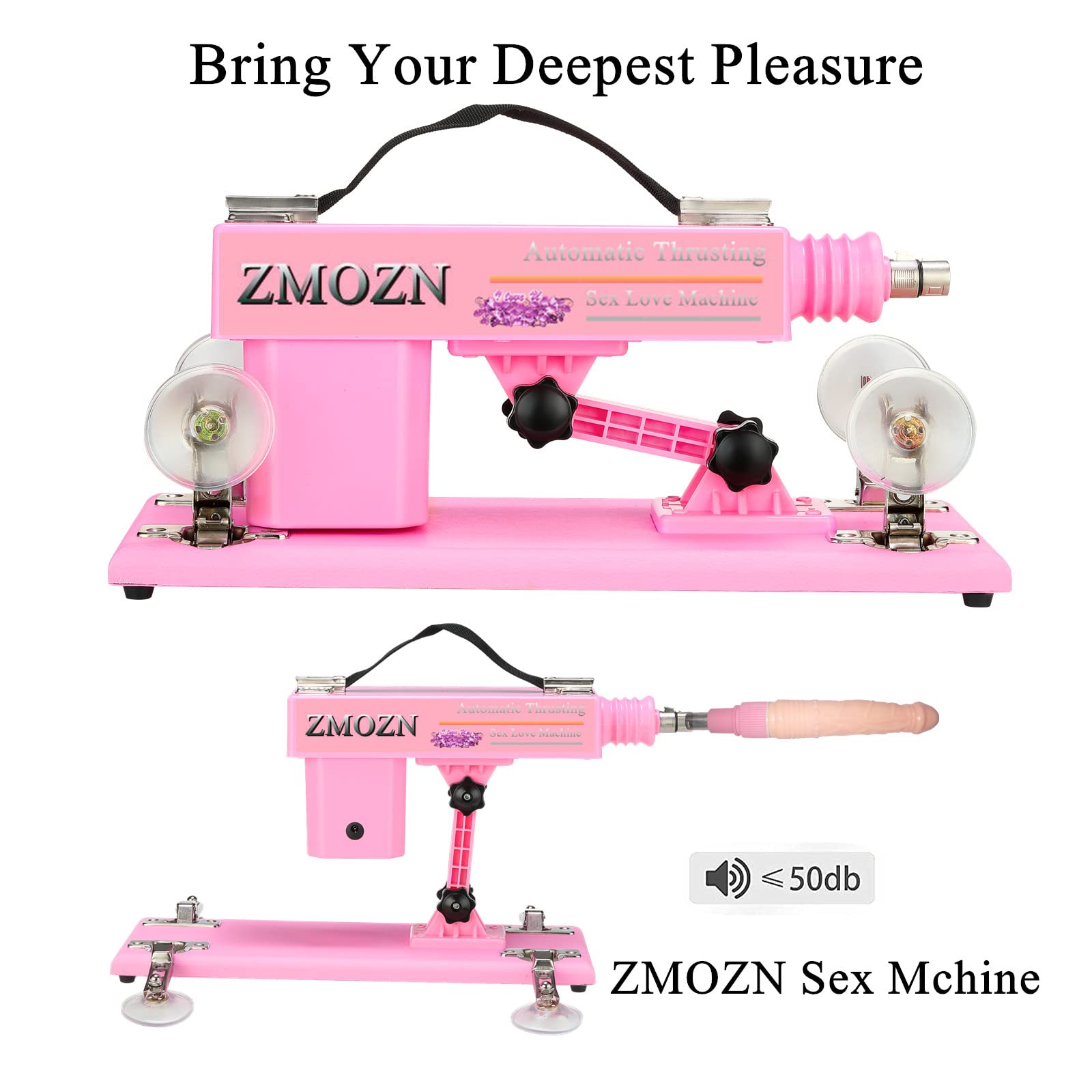 Automatic Love Machine for Women - Hands-Free Thrusting Sex Toy with 6 Attachments & Realistic Dildo, 3 XLR Connector - Perfect for Solo Play, Couples Fun & BDSM Scenes