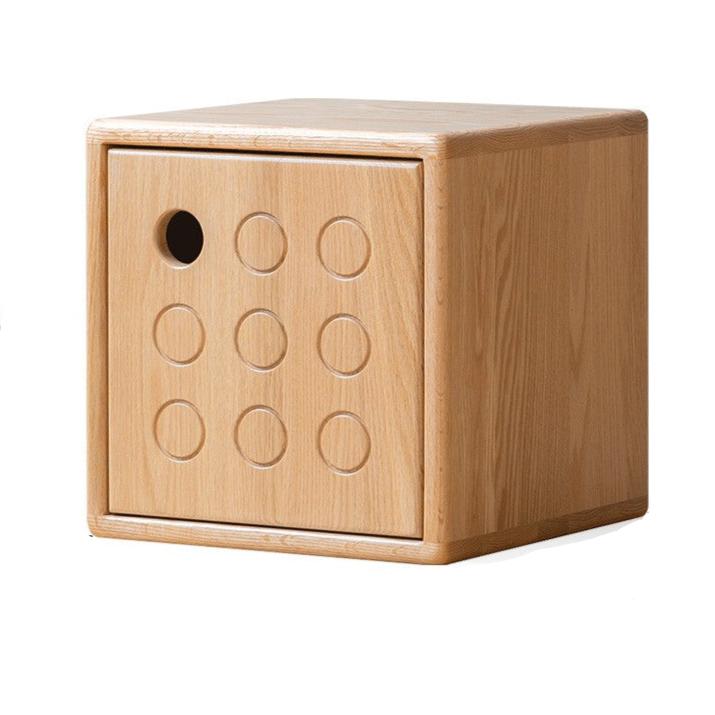 13.8x11.8x13.8 inch / 35x30x35 cm / natural wood color / oak element cabinet with door and decoration