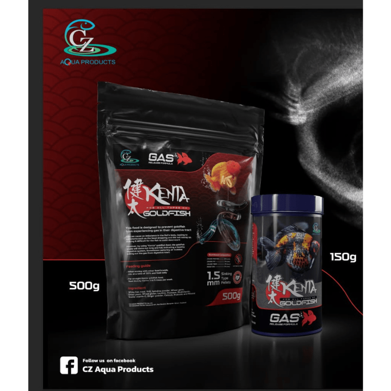 CZ Aqua Kenta Releasing Gas 150g/500g - Goldfish Swim Bladder Treatment | Helps Restore Buoyancy & Balance | Ideal for Aquarium Fish Care & Digestive Health
