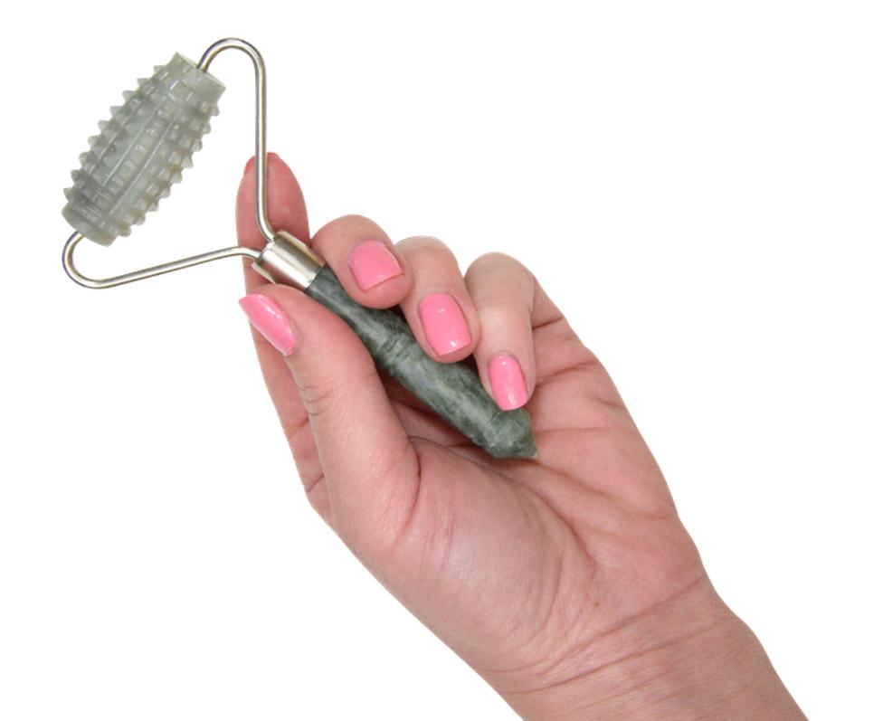 Jade Face and Body Roller for Skin Care - Gua Sha Massage Tool for Relaxation, Puffiness Relief & Anti-Aging - Perfect for Home Spa & Self-Care Routine
