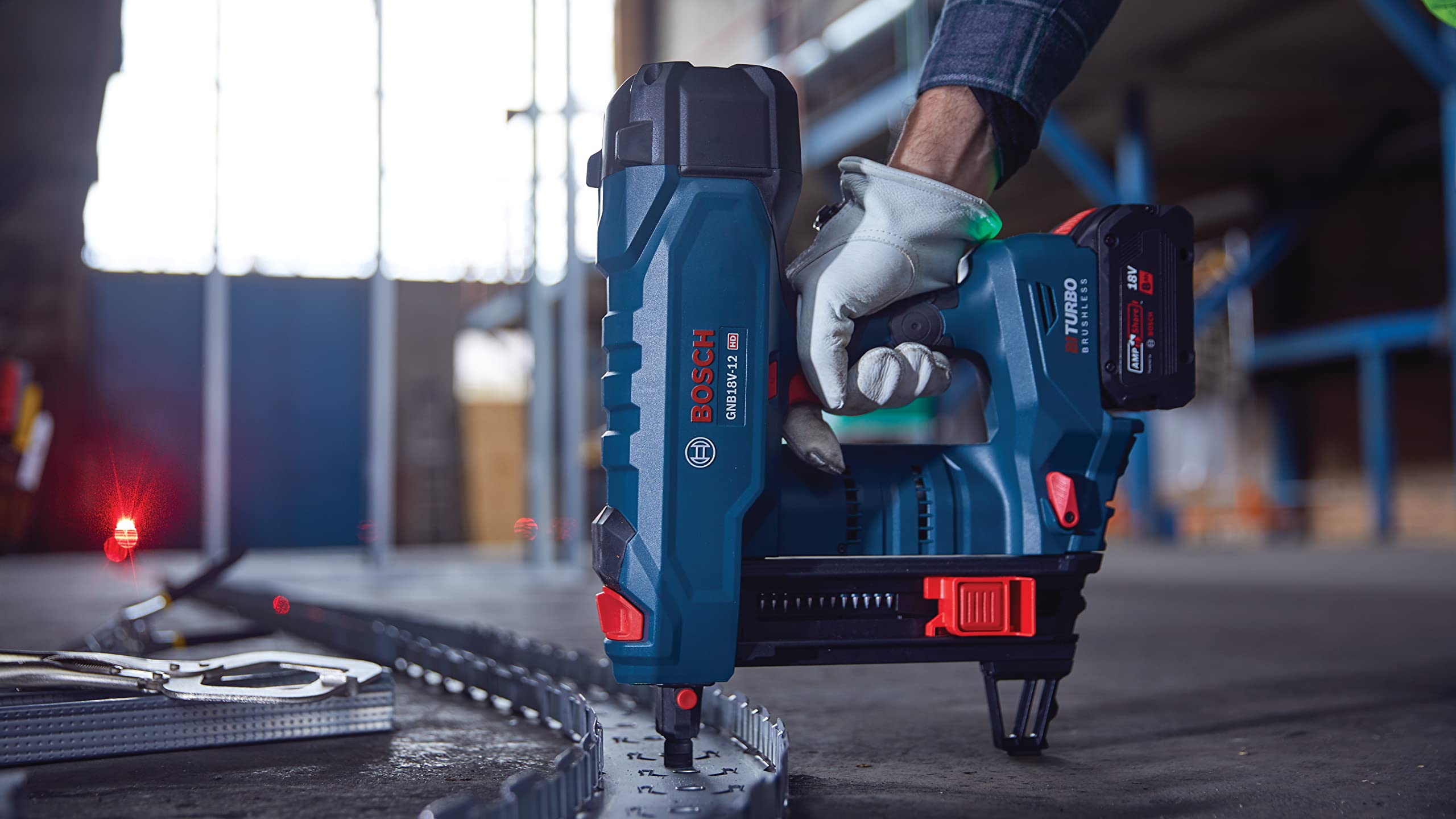 BOSCH NB-075 3/4 Inch Collated Concrete Nails for Fastening Wood to Concrete - Perfect for Framing, Decking, and Construction Projects