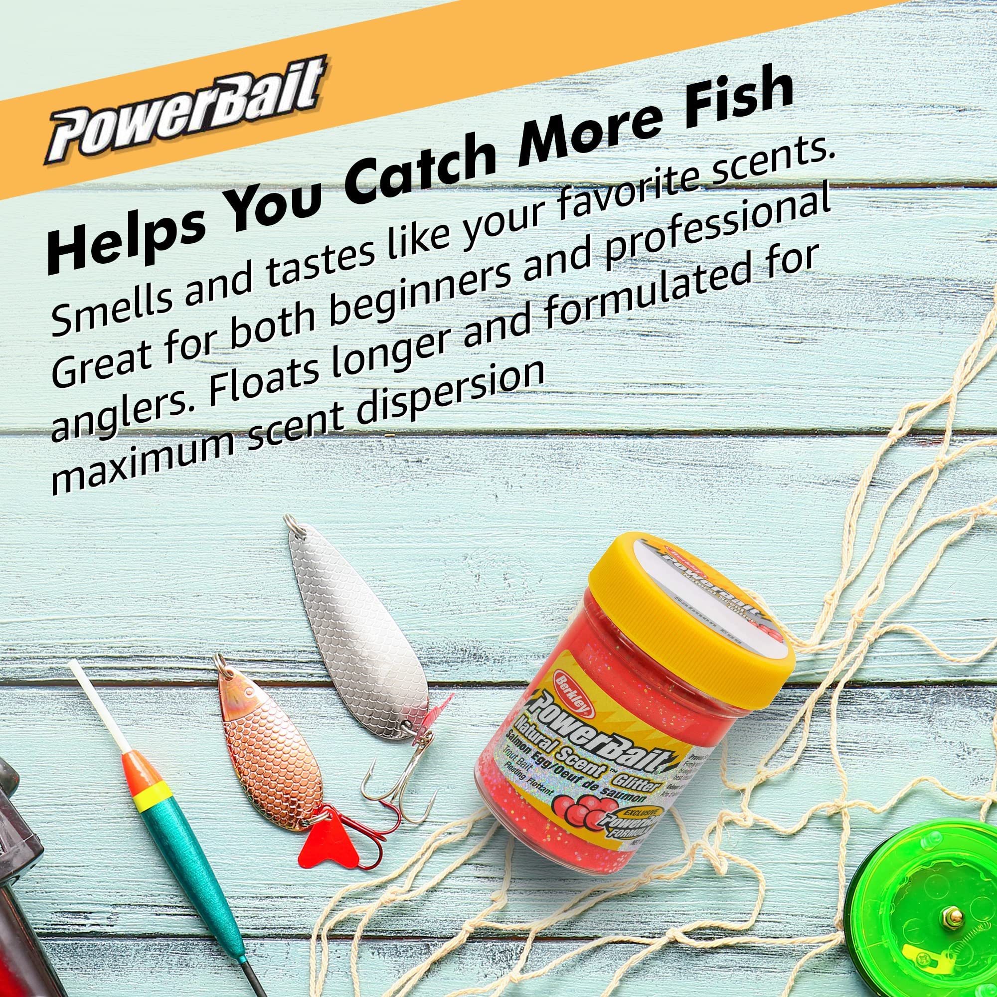 Lurwind Berkley PowerBait Combo Glitter Trout Dough Bait Bundle - 6-Pack with Rigging Guide - Floating Trout Nibble for Freshwater & Saltwater Fishing - Premium Trout Fishing Baits & Attractant - Ideal for Streams, Lakes, and Shoreline Fishing