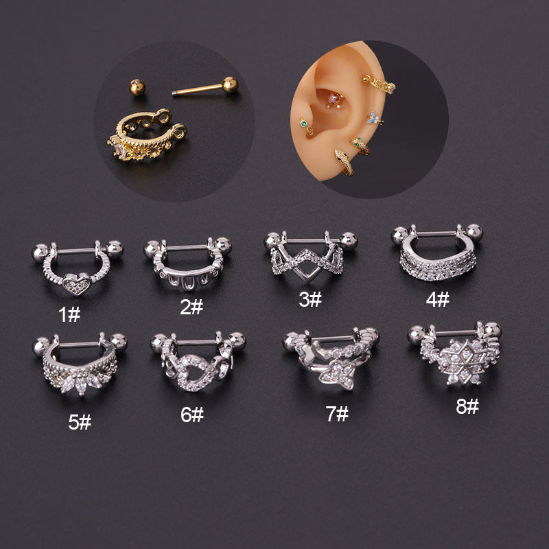 20G Silver Butterfly Cartilage Helix Conch Hoop Earrings for Women - Dainty Body Jewelry for Tragus, Helix, Conch Piercings | Perfect for Everyday Wear & Special Occasions