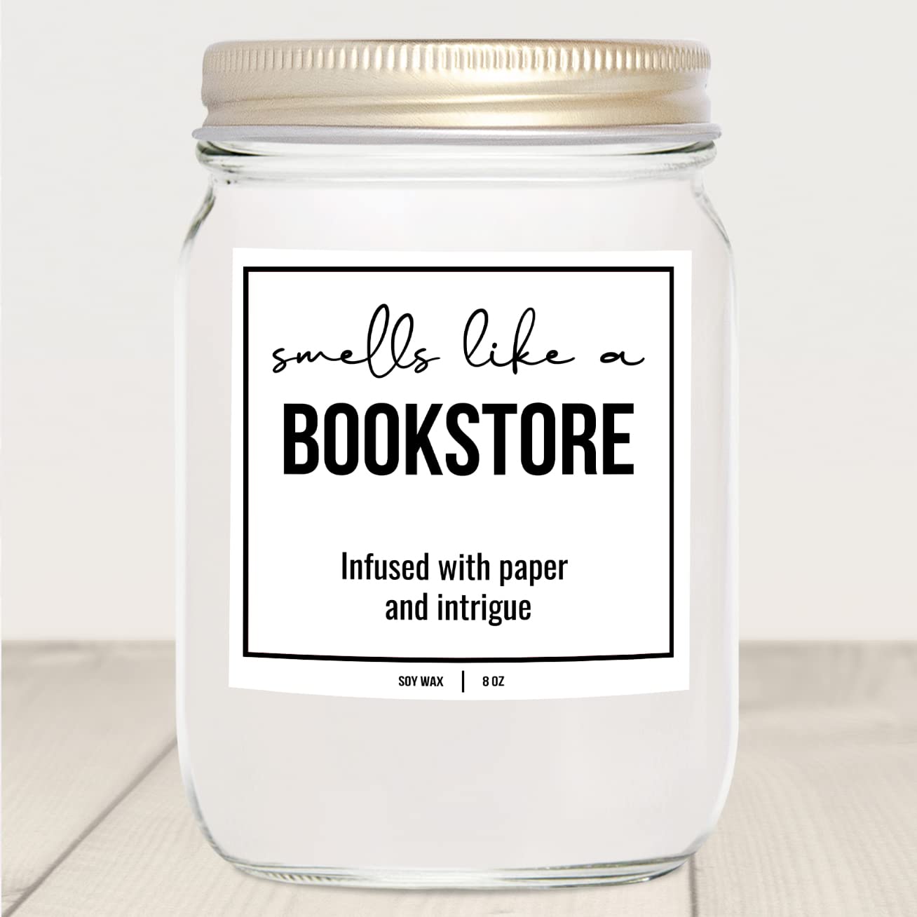 Bookstore Scented Soy Candle - 9oz Gift for Book Lovers & Home Decor
