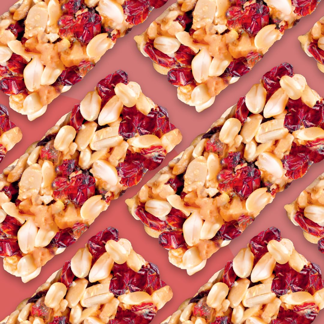 ToYou Granola Bars with Dried Fruit and Nuts - 14 Count, Gluten Free, High Protein Snack Bars for Adults & Kids - Peanut Butter Cranberry Flavor - Perfect for Breakfast, Office Snacks, Hiking & Travel