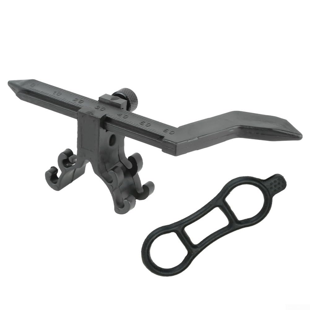Portable Bike Wheel Truing Stand with Gauge - Mini Accurate Bicycle Rim Adjustment Tool (BT110A Black) | Professional Bike Repair Stand for Home Mechanics & Cycling Enthusiasts