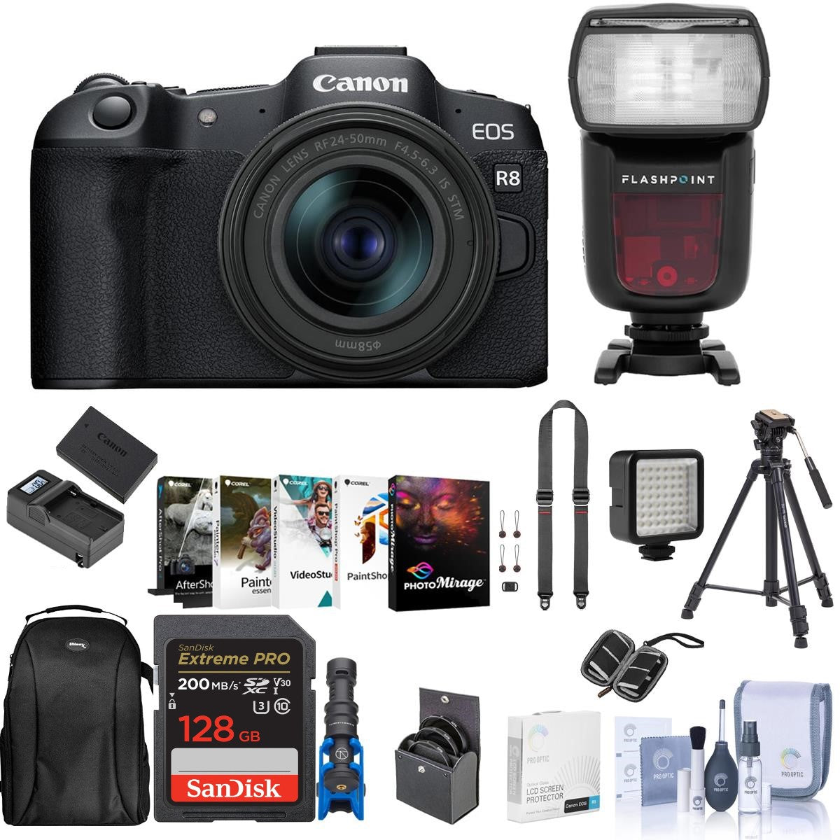 Canon EOS R8 Mirrorless Camera with RF 24-50mm f/4.5-6.3 IS STM Lens Kit - Professional Full Frame Digital Camera for Photography, Vlogging & Travel