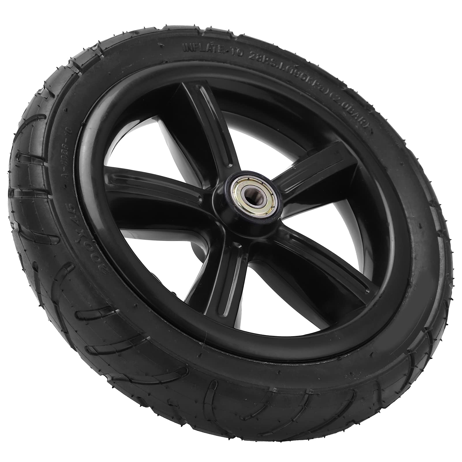 **VGEBY 8 Inch 200x45 Electric Scooter Tire - Pneumatic Wheel with Inner Tube, Hub & Bearings - Replacement for E-Scooters & Electric Vehicles - Perfect for Commuting, Off-Roading & Urban Travel**