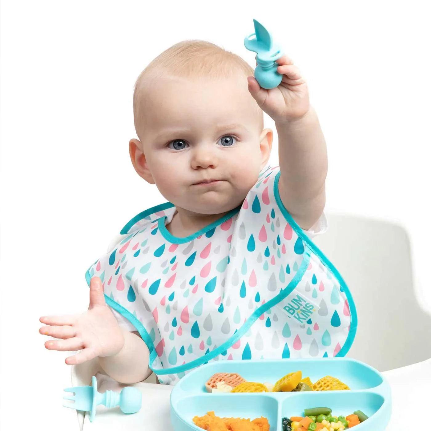 Bumkins Silicone Baby Chewtensils - Safe, Durable Teething Toys for Infants & Toddlers - Perfect for Mealtime, Travel, and Soothing Sore Gums