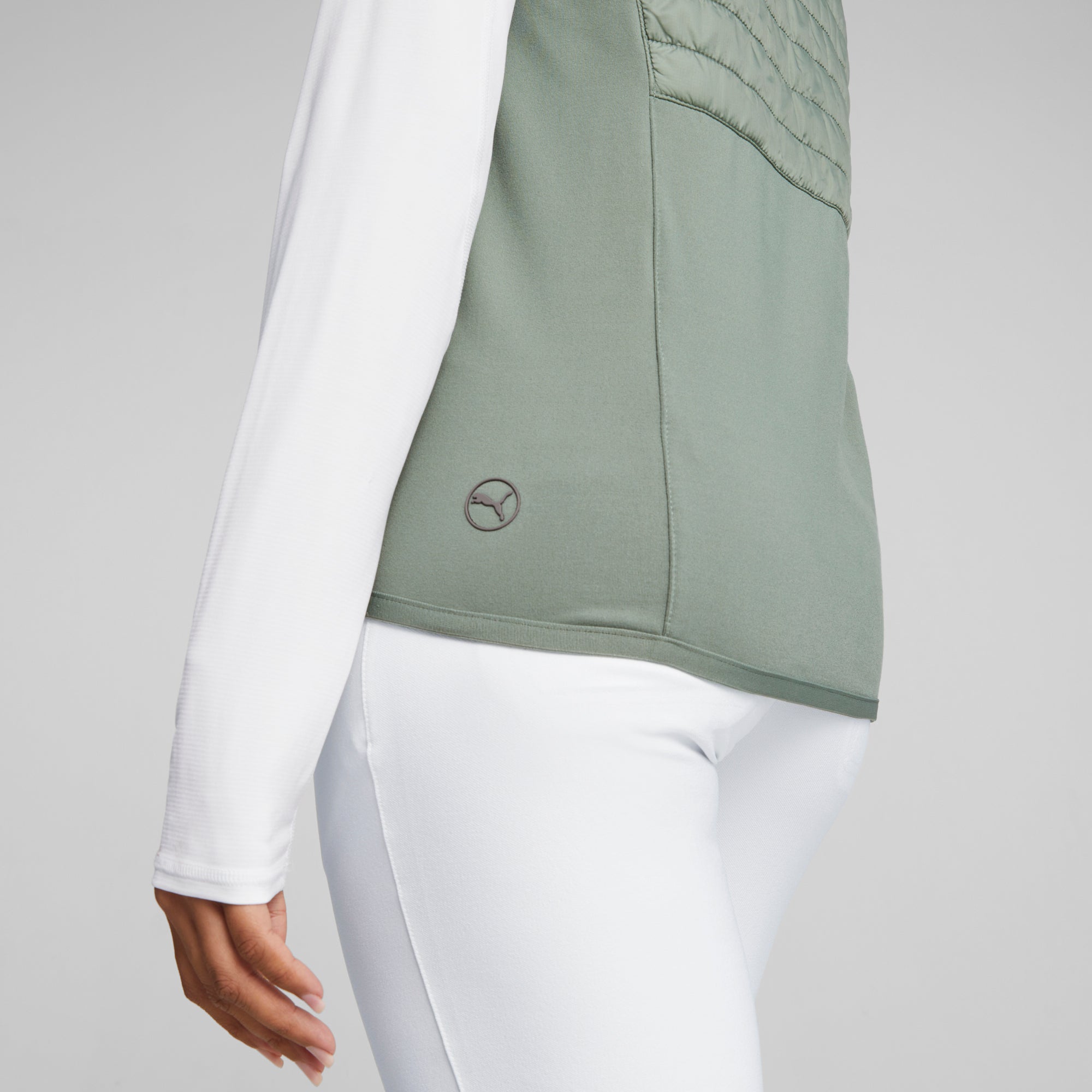Women's Lightweight Frost Quilted Golf Vest - Windproof & Warm Winter Puffer Vest for Outdoor Sports, Golfing, Hiking & Casual Wear