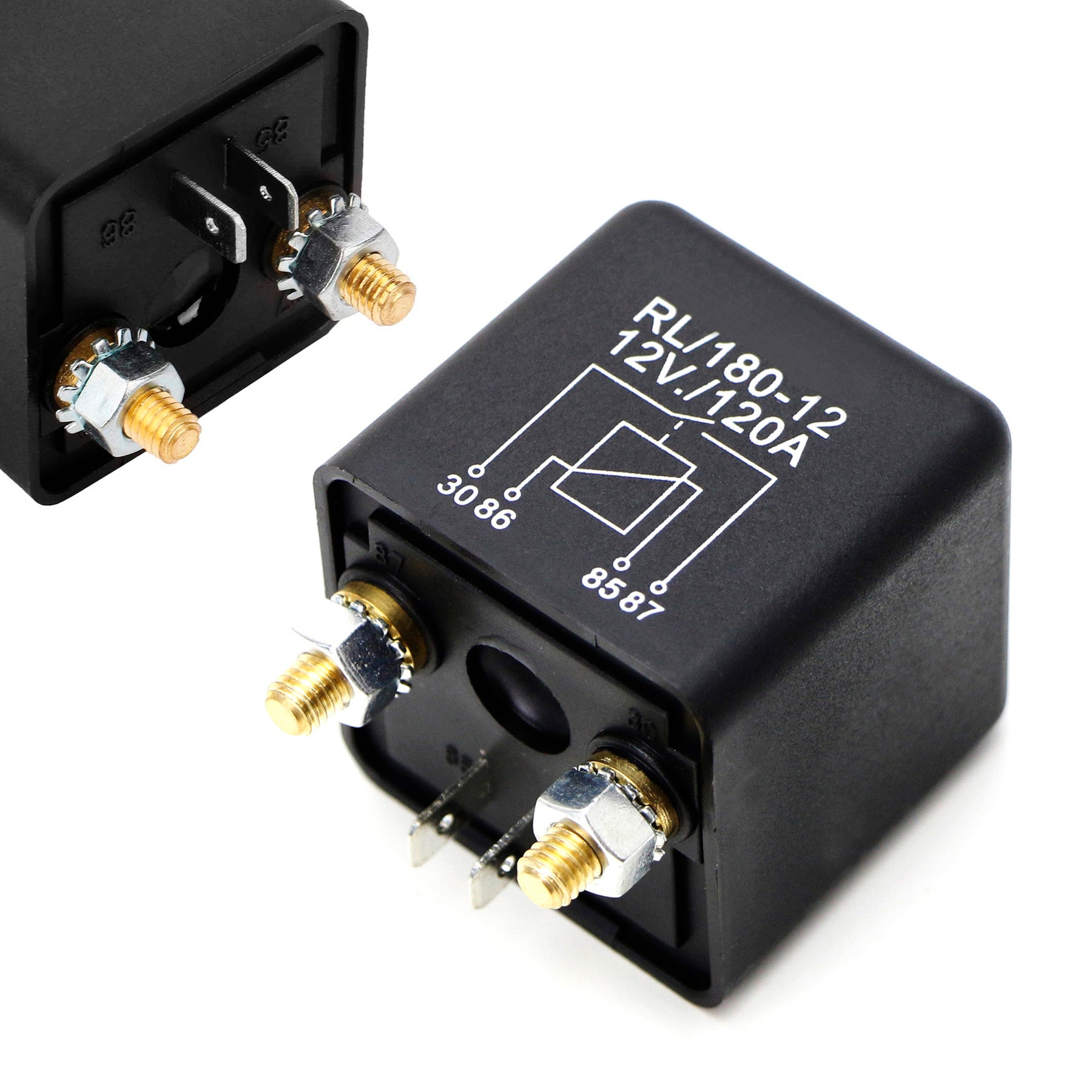 120A High Capacity Heavy Duty 4 Pin SPST 12VDC Automotive Relay Switch - Perfect for Car Starter, Truck, Boat & RV Electrical Systems