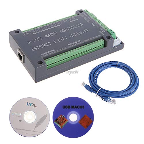 6-Axis CNC Controller MACH3 Ethernet Interface Board Card for Stepper Motor - Precision Motion Control for CNC Routers, Engraving Machines & DIY Projects