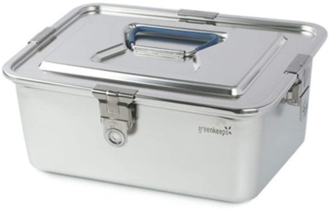 Greenkeeps 5.4L (183 Oz) Airtight Stainless Steel Food Storage Container with Lid - Perfect for Kitchen Pantry Organization, Meal Prep & Bulk Food Storage