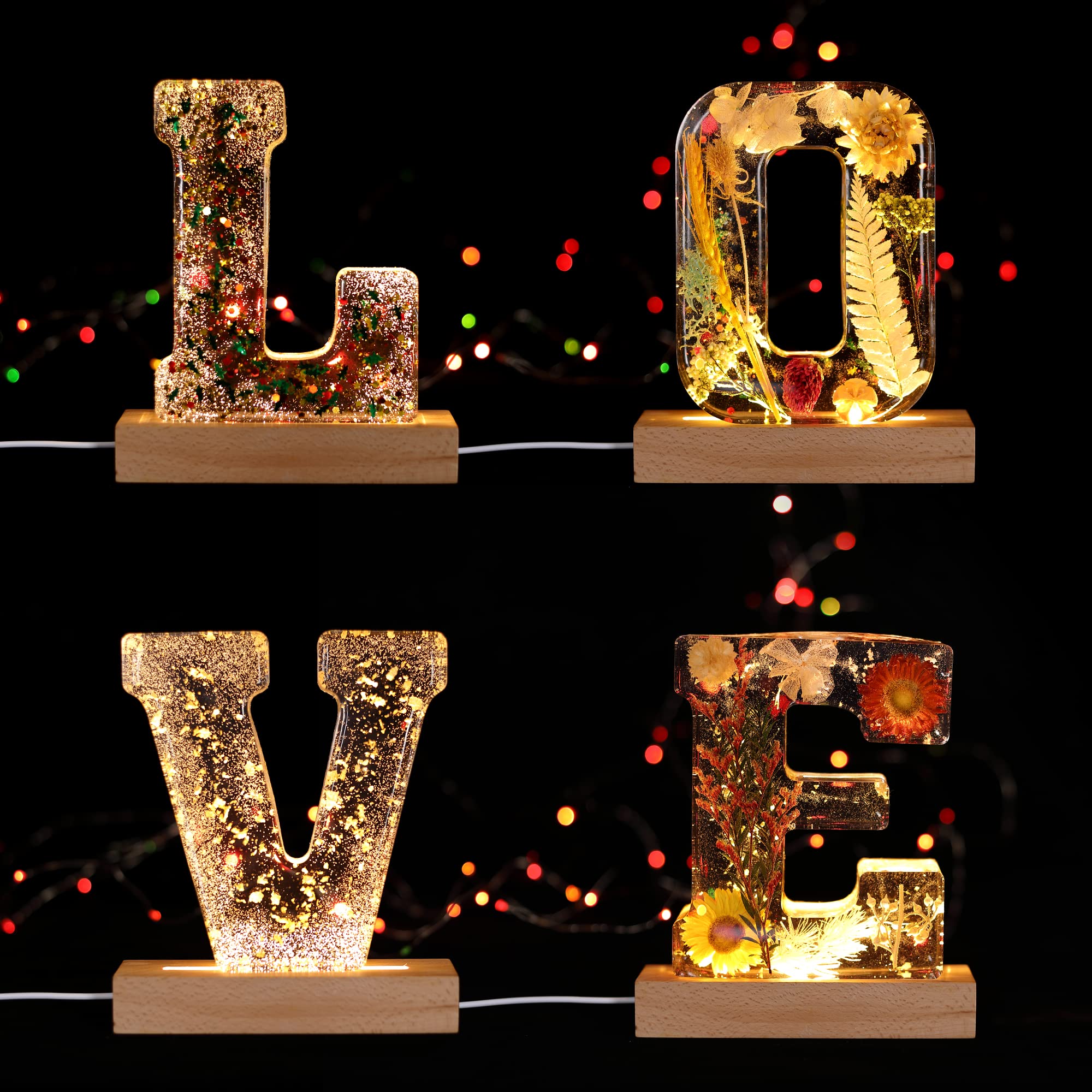 6 Inch 3D Silicone Letter Resin Molds - Large Capital Alphabet Molds for DIY Resin Casting | Perfect for Party Decorations, Home Decor, Wedding Signs & Craft Projects