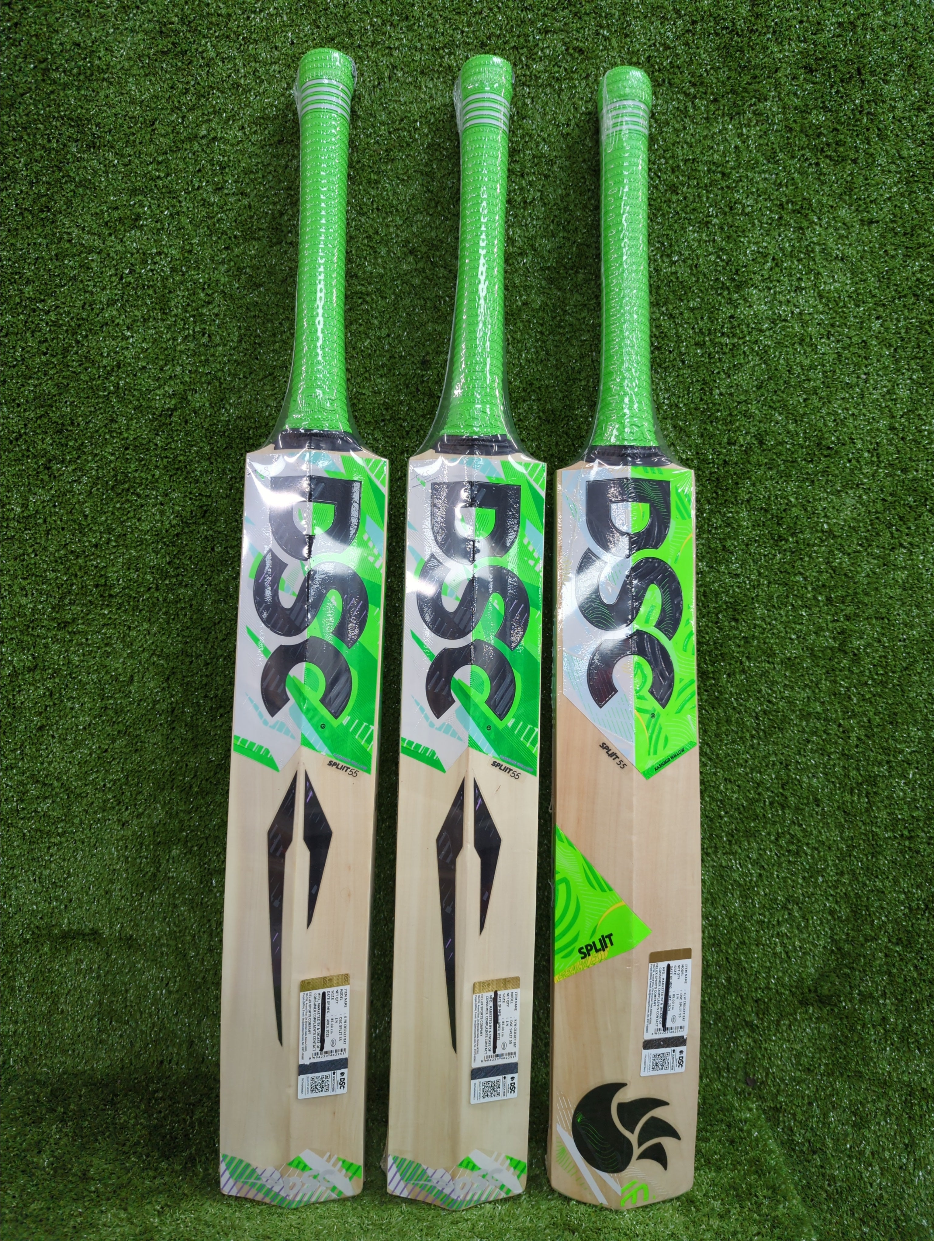 DSC SPLIT 55 Kashmir Willow Cricket Bat - Professional Grade Cricket Equipment for Practice & Matches - Perfect for Cricket Training, League Games & Backyard Play