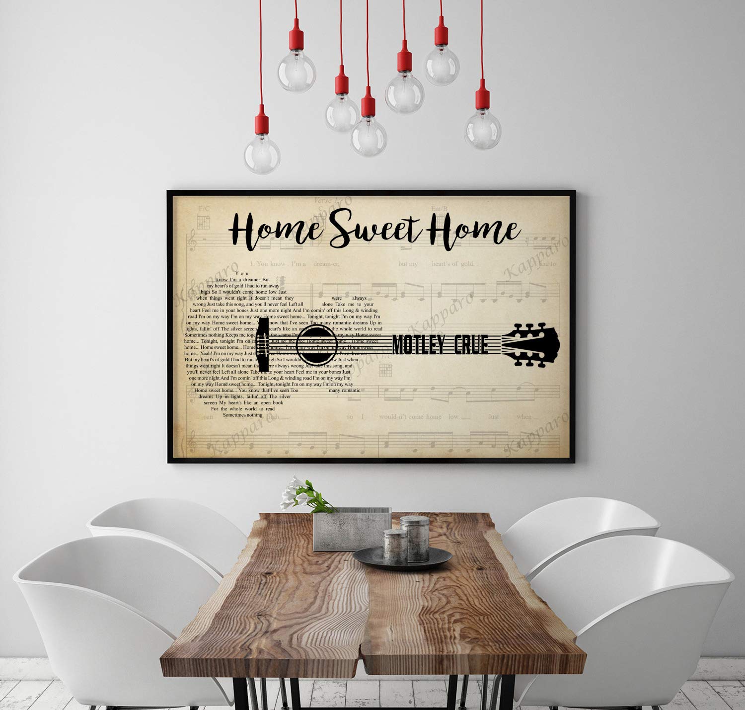 Home Sweet Home Lyrics Poster - 36