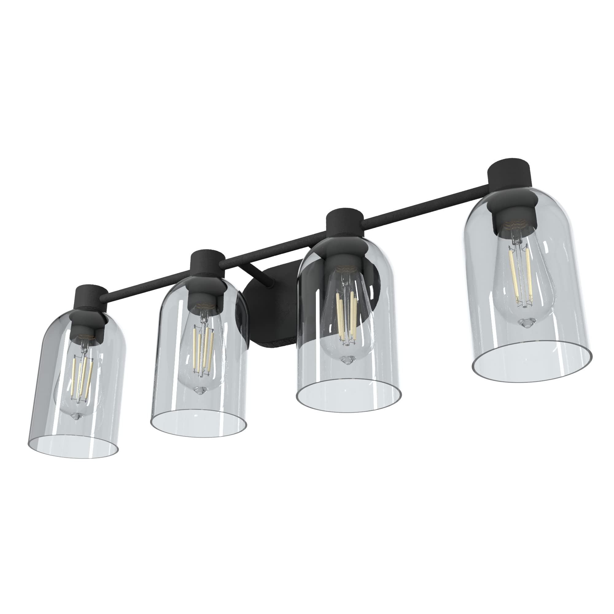 Hunter Fan Company 19711 Lochemeade Vanity Light in Natural Iron Finish - Elegant Bathroom Lighting Fixture for Modern Home Decor