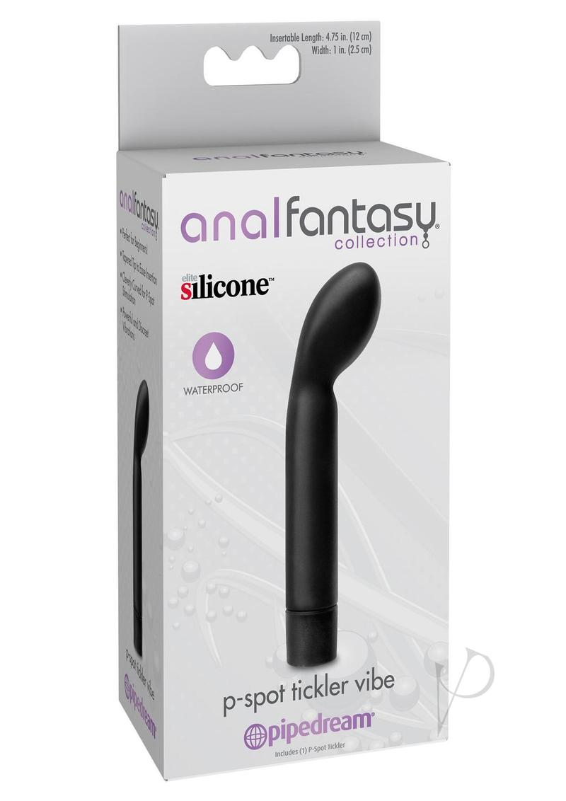 Premium Anal Fantasy Silicone P-Spot Stimulator - Waterproof Vibrator 4.75 Inch - Black - Perfect for Couples Play & Solo Pleasure